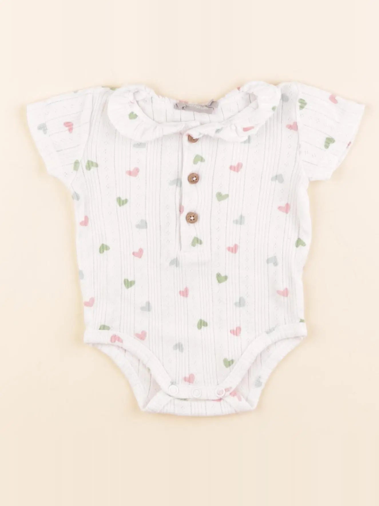Boutchou - body à col multicolore - 1 mois