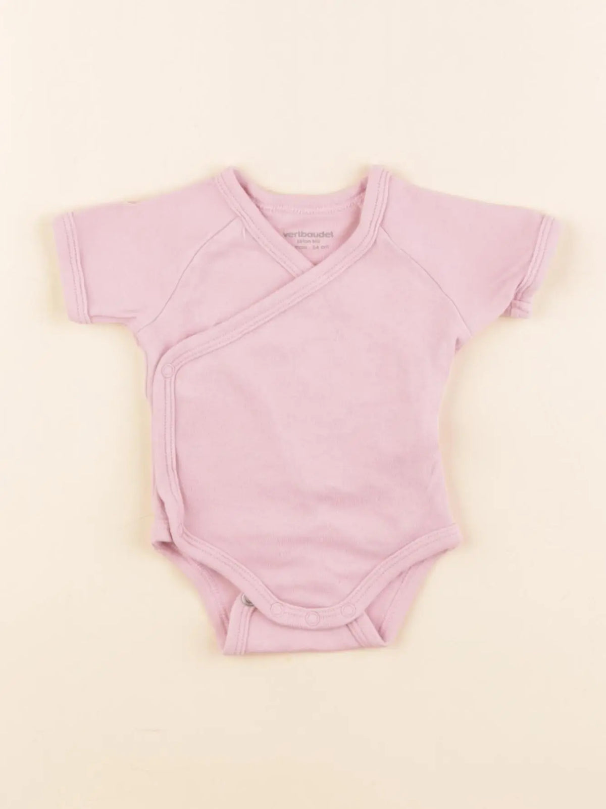 Vertbaudet - body rose - 1 mois