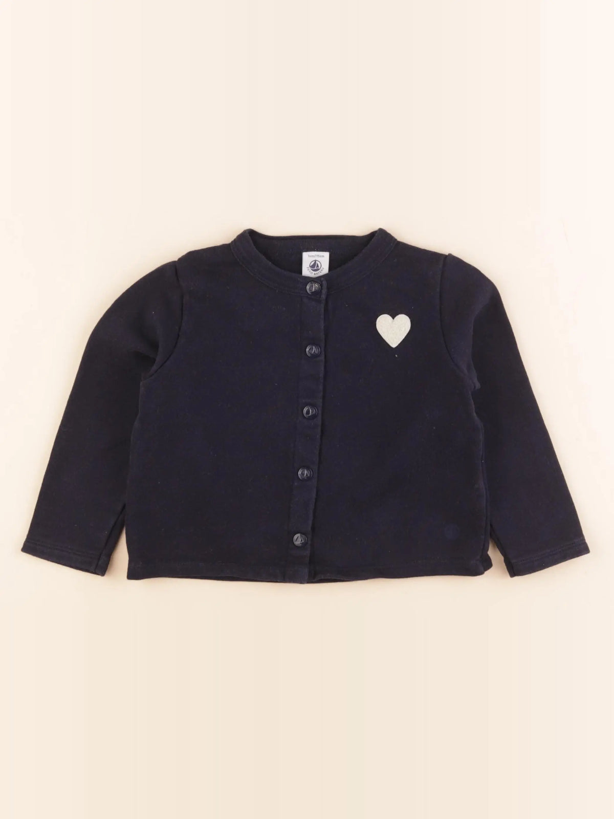 Petit Bateau - sweat bleu - 3 ans