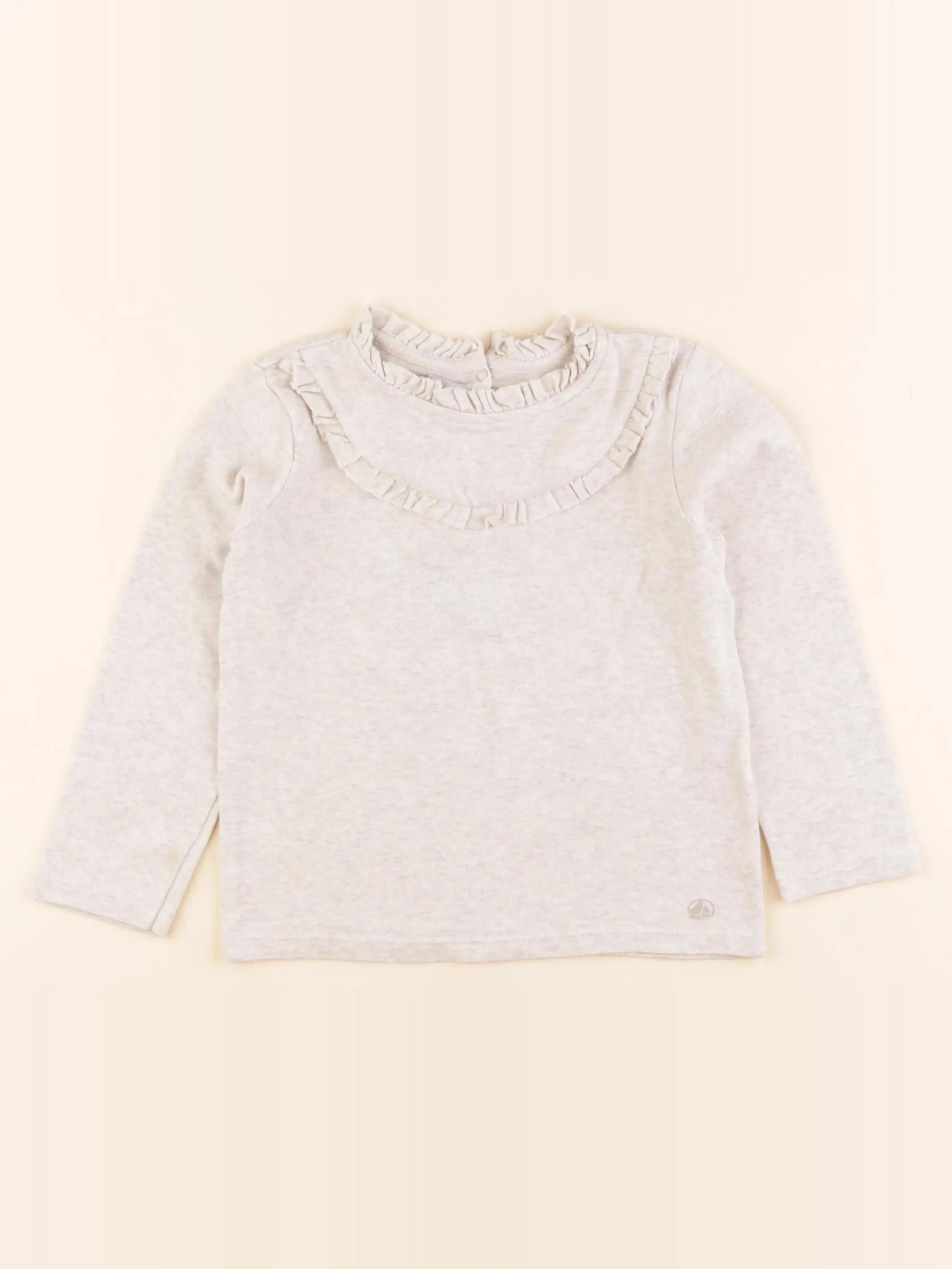 Petit Bateau - tee-shirt beige - 4 ans