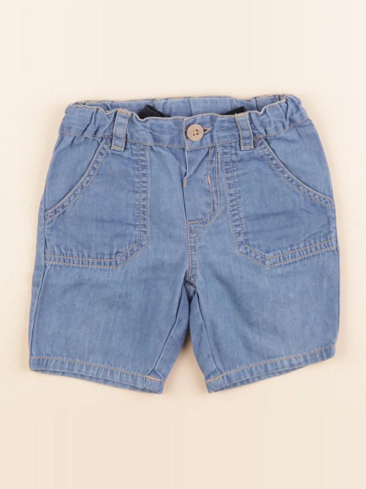 Boutchou - short bleu - 12 mois