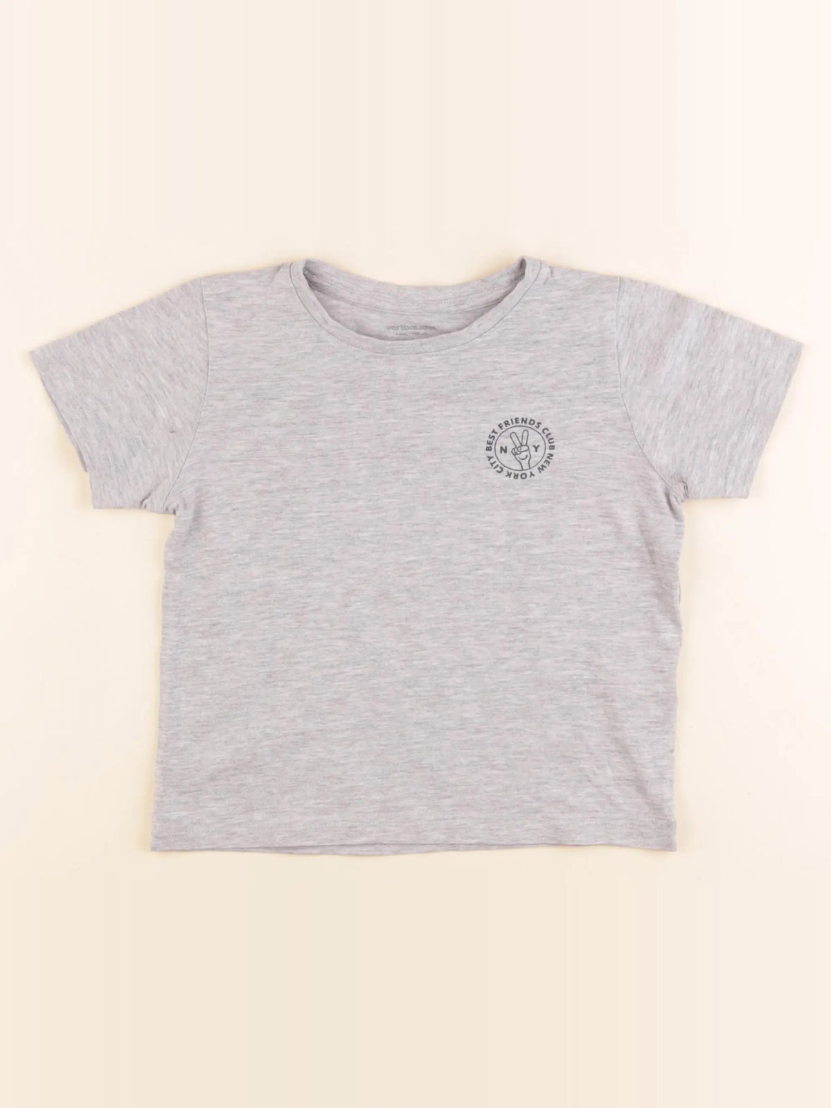 Vertbaudet - tee-shirt gris - 6 ans