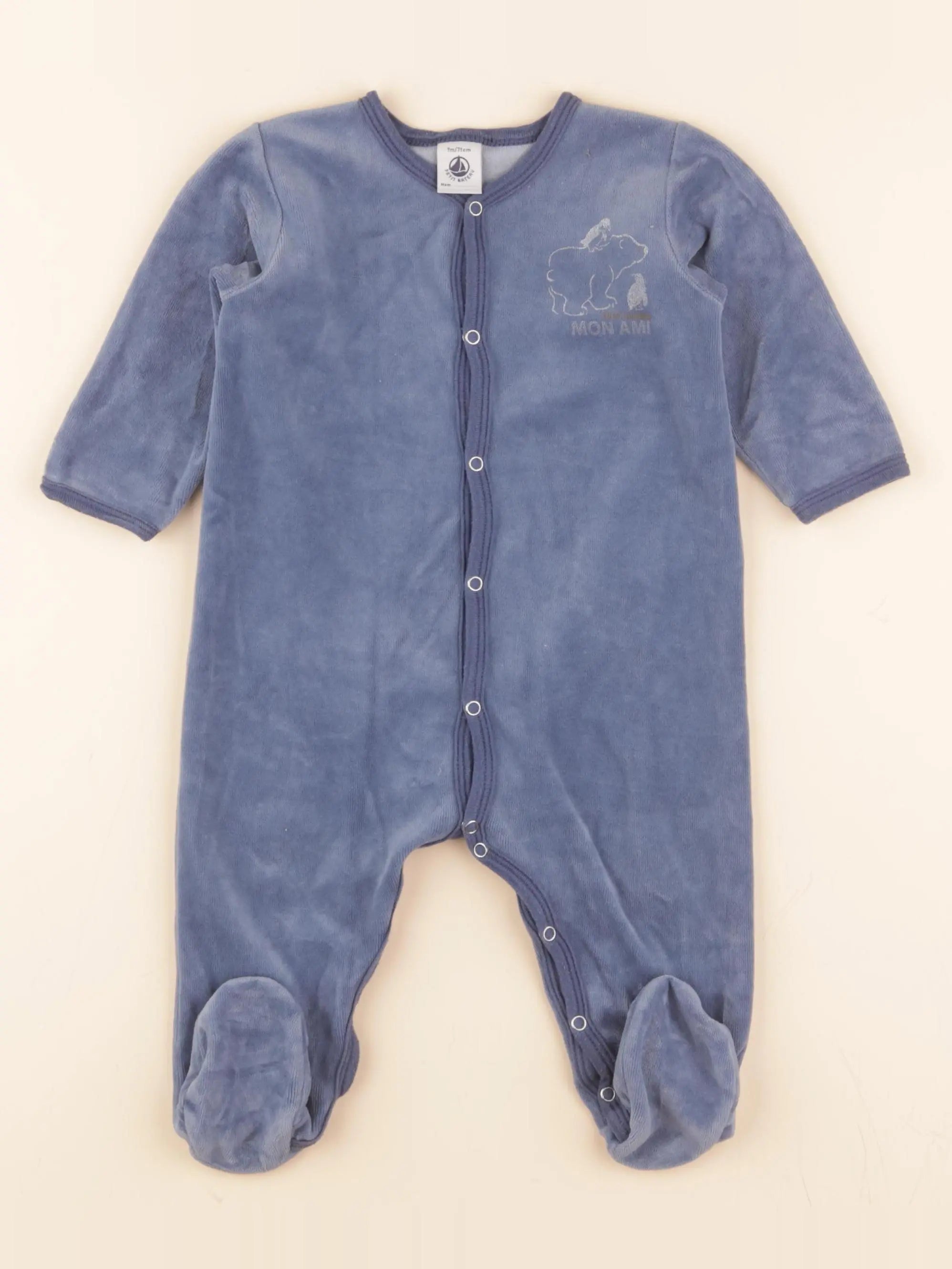 Pyjama velours bleu