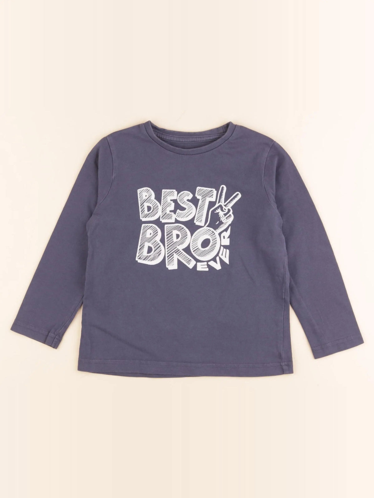Vertbaudet - tee-shirt bleu - 4 ans