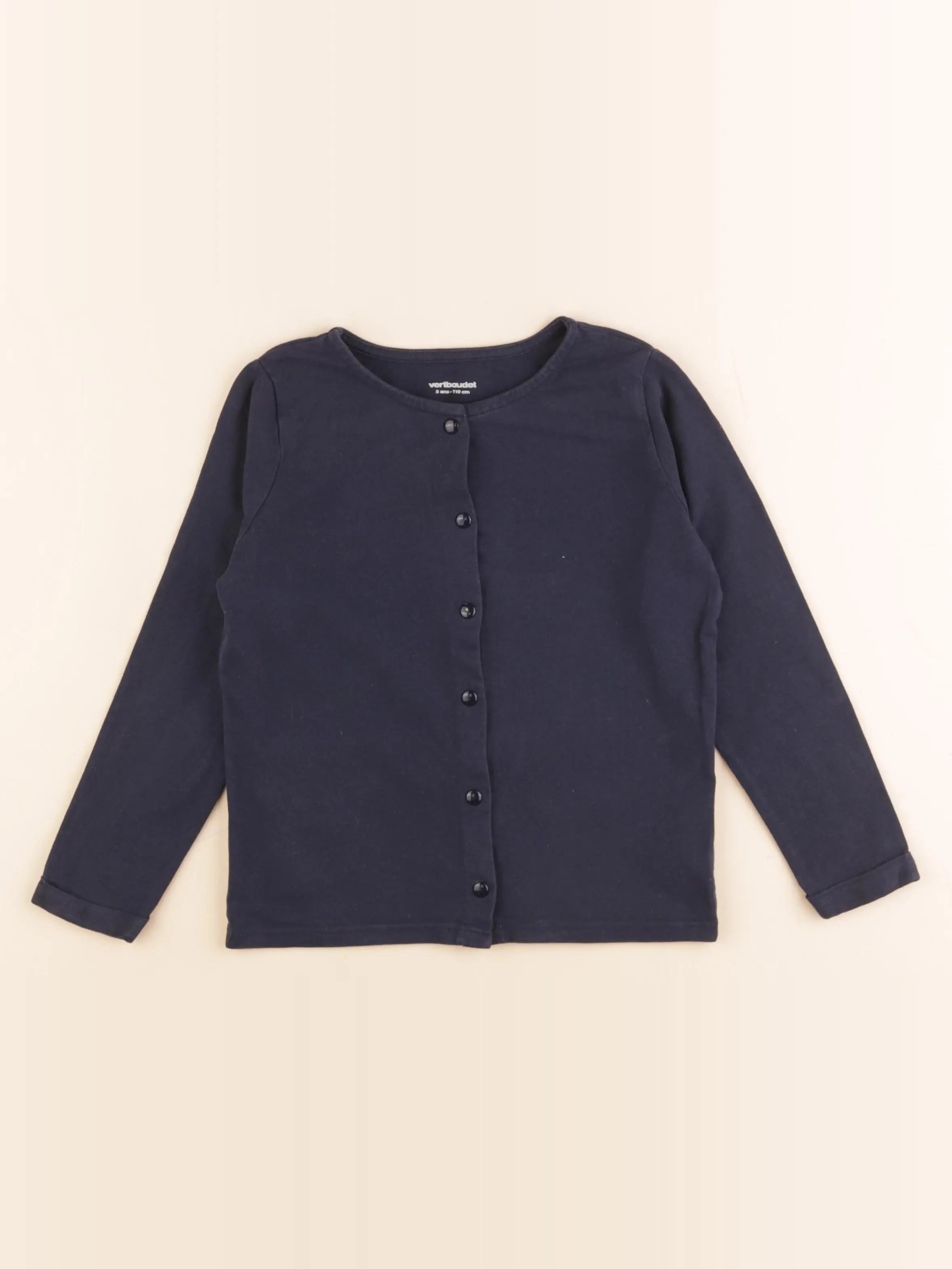 Vertbaudet - tee-shirt bleu - 5 ans