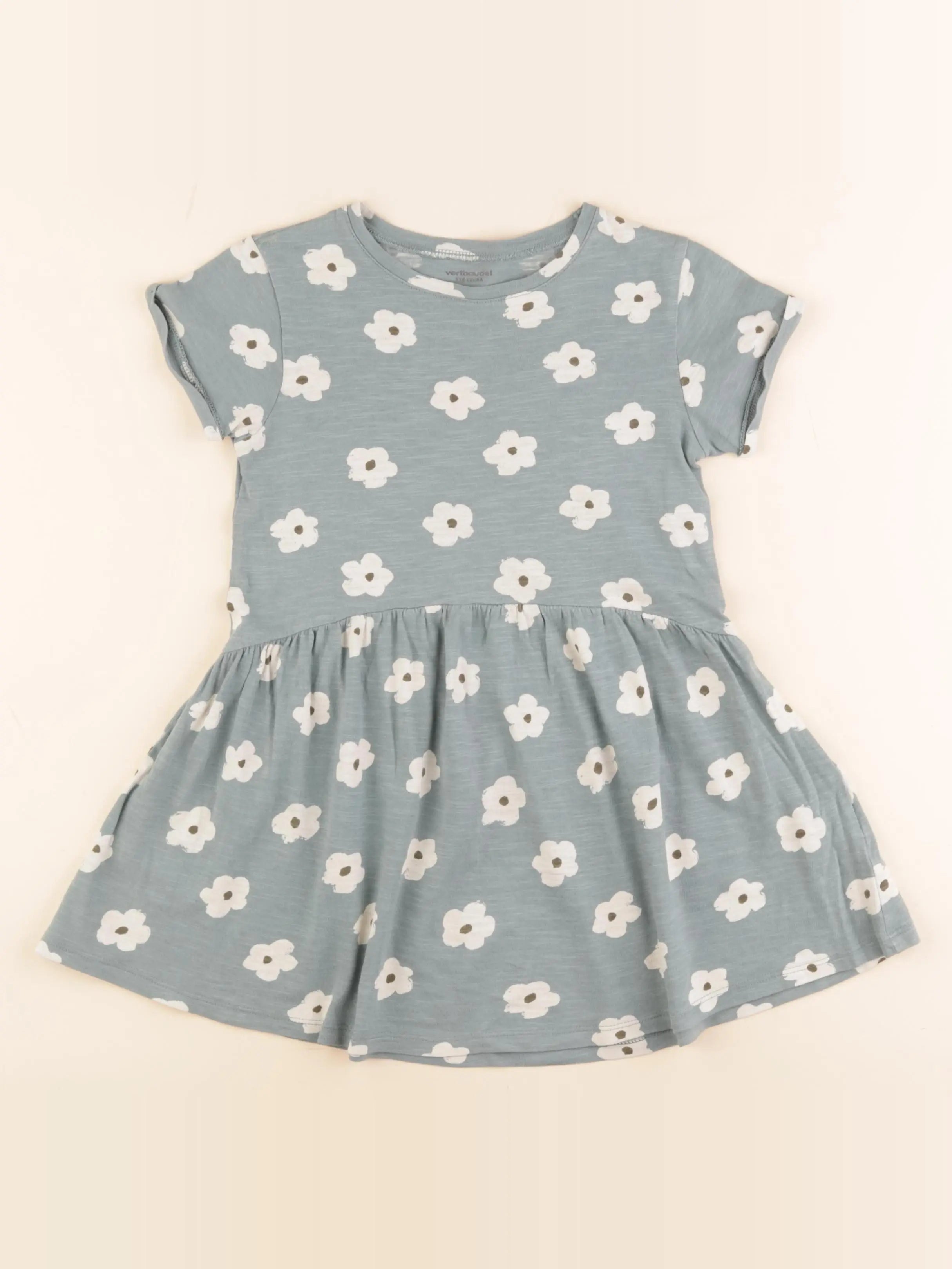 Vertbaudet - robe vert - 6 ans
