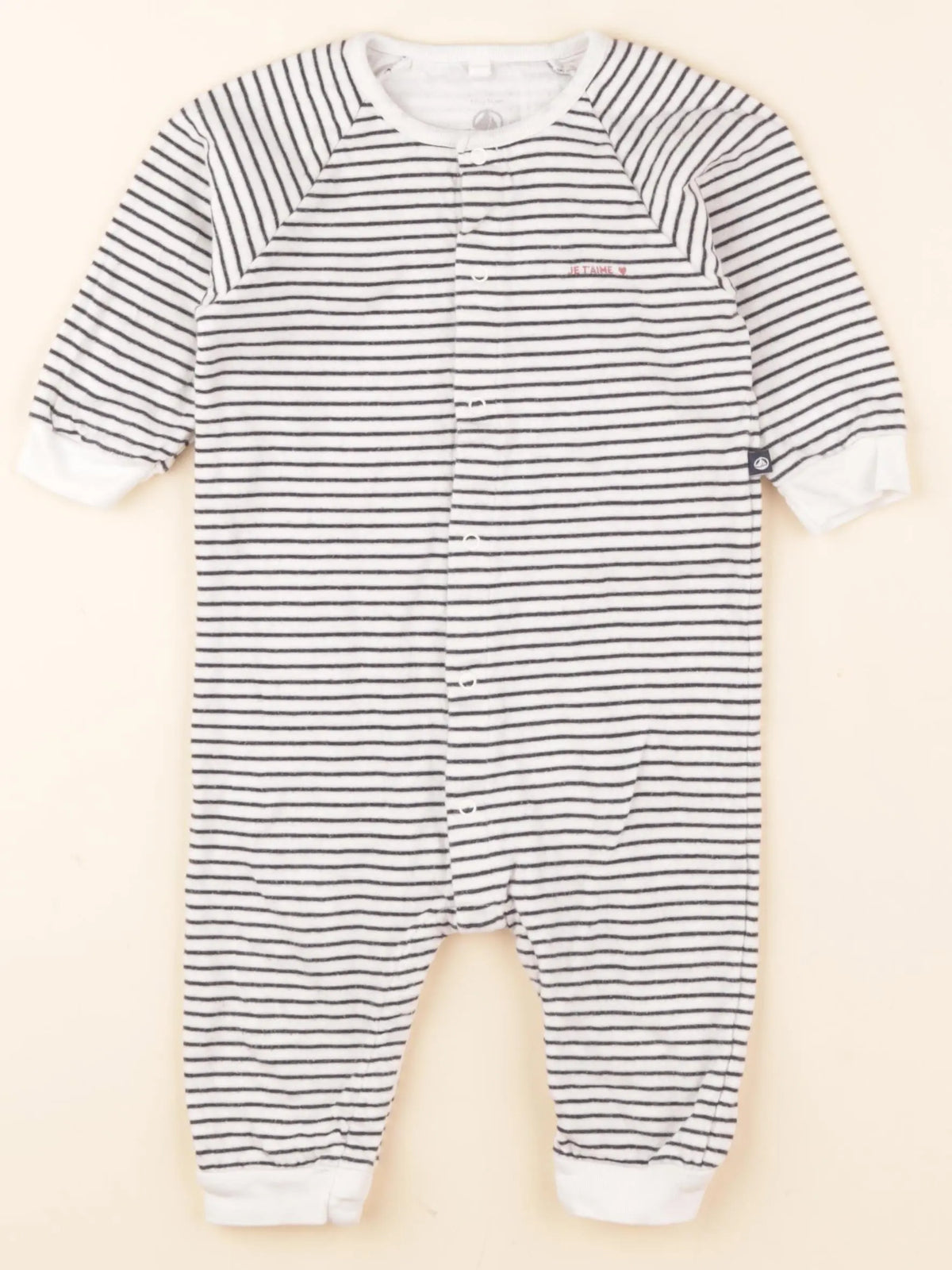 Pyjama coton bleu, blanc