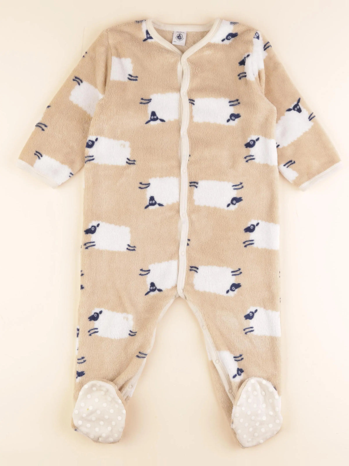 Petit Bateau - sur-pyjama marron - 24 mois
