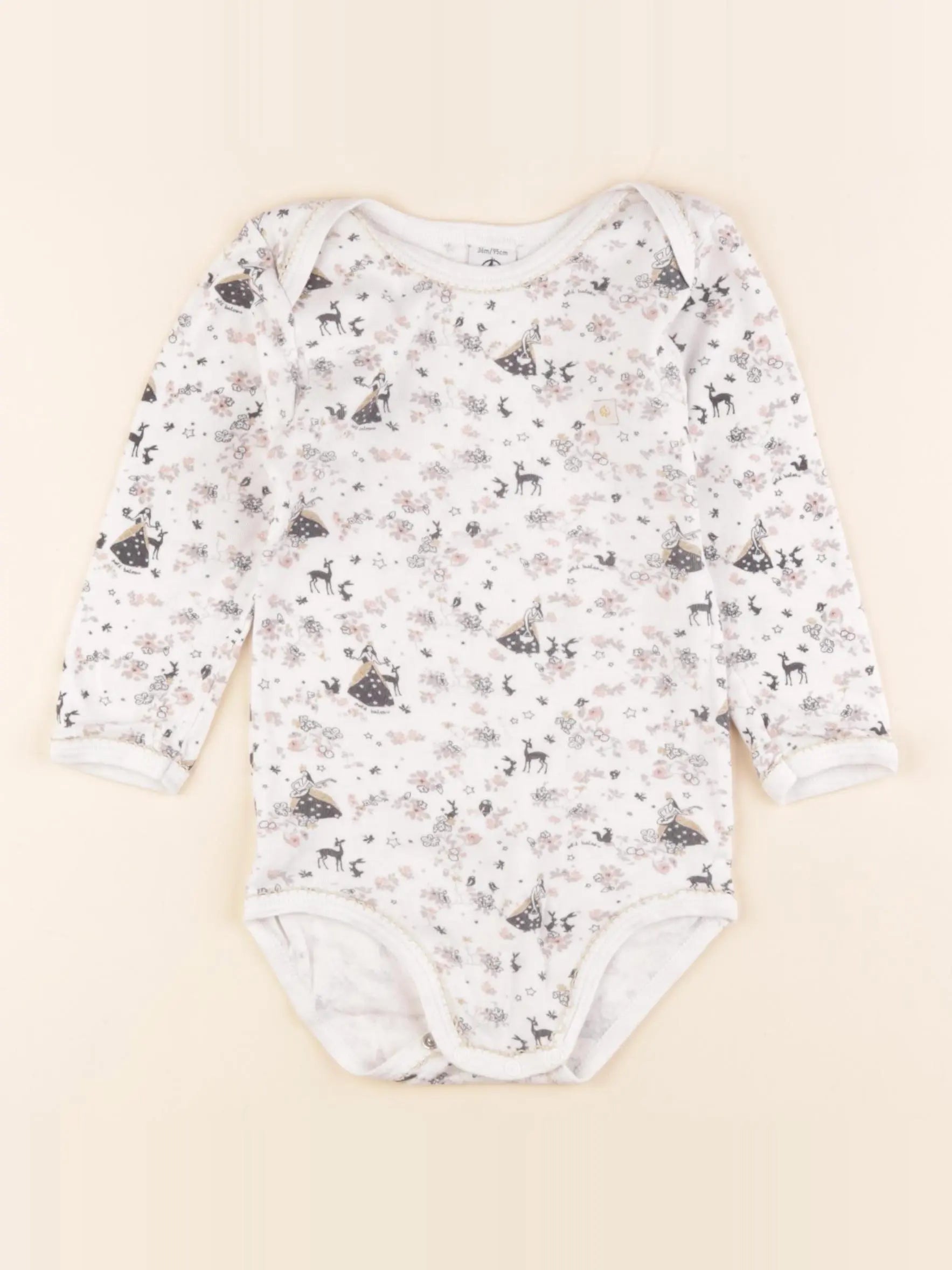 Petit Bateau - body multicolore - 36 mois