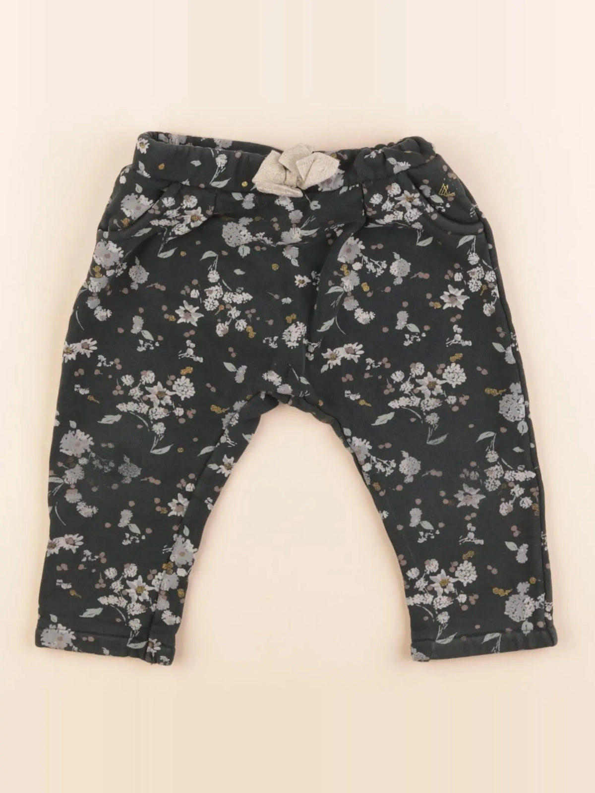 Petit Bateau - pantalon vert - 18 mois