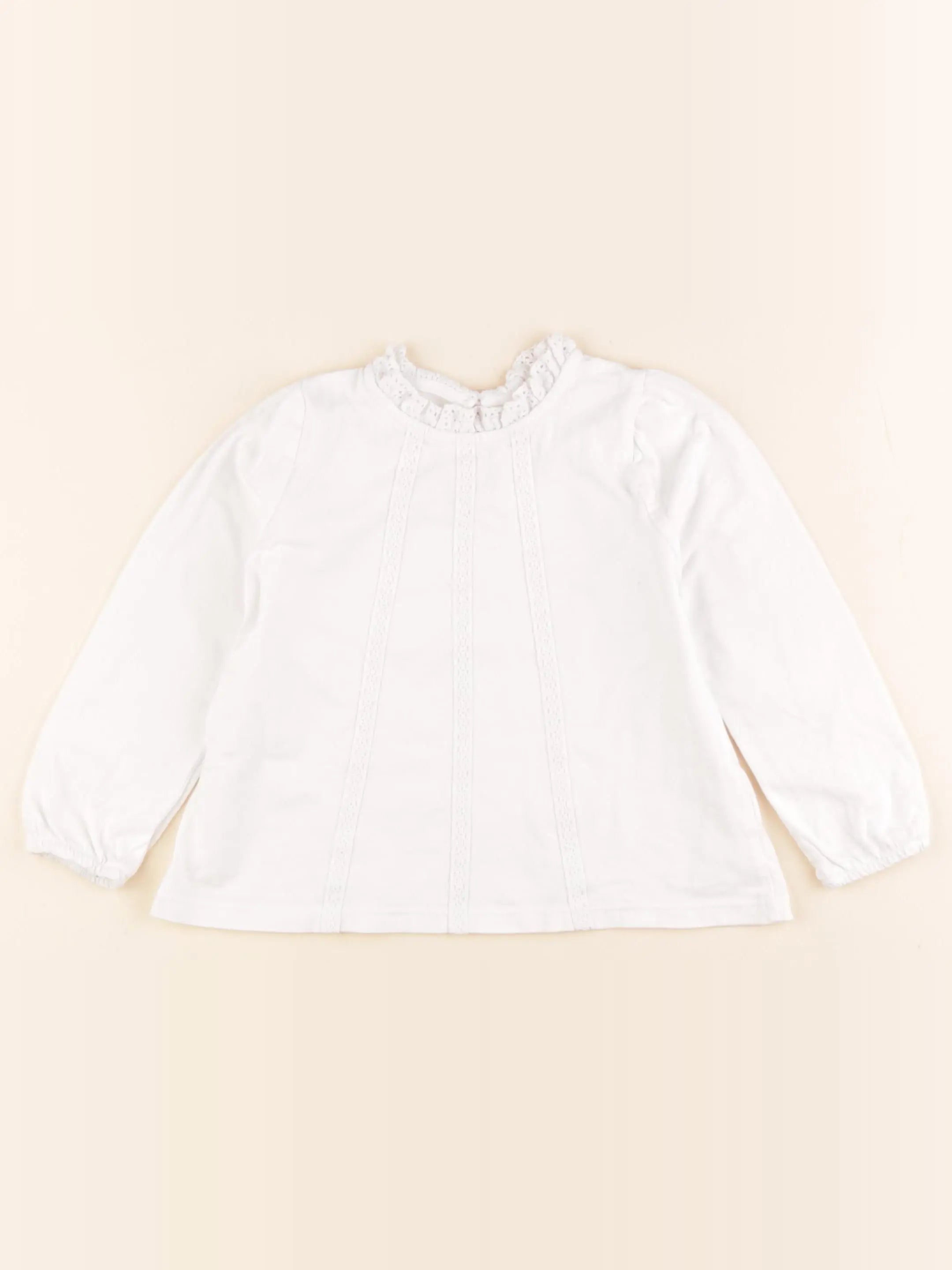 Vertbaudet - tee-shirt blanc - 2 ans