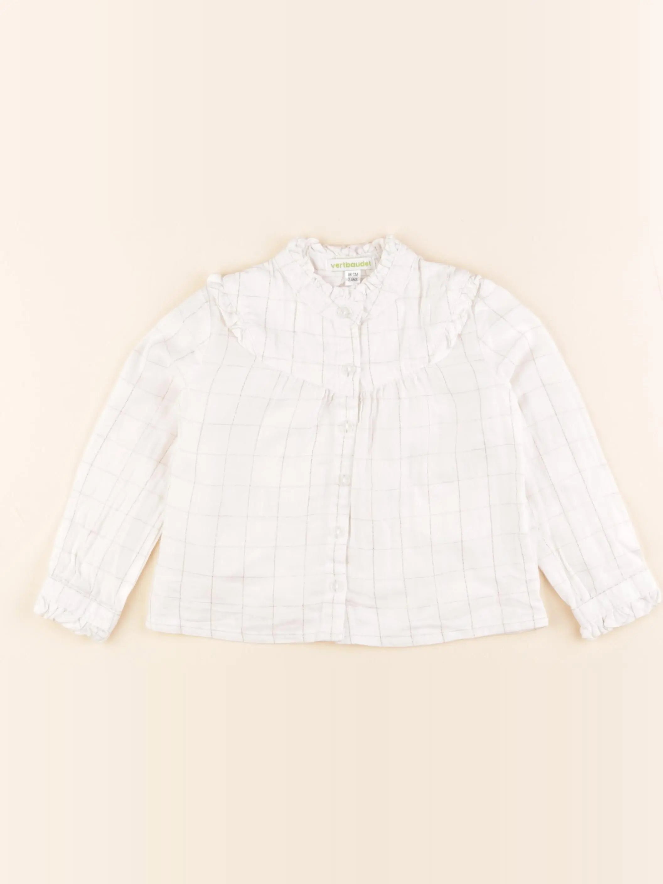 Vertbaudet - chemise blanc - 2 ans