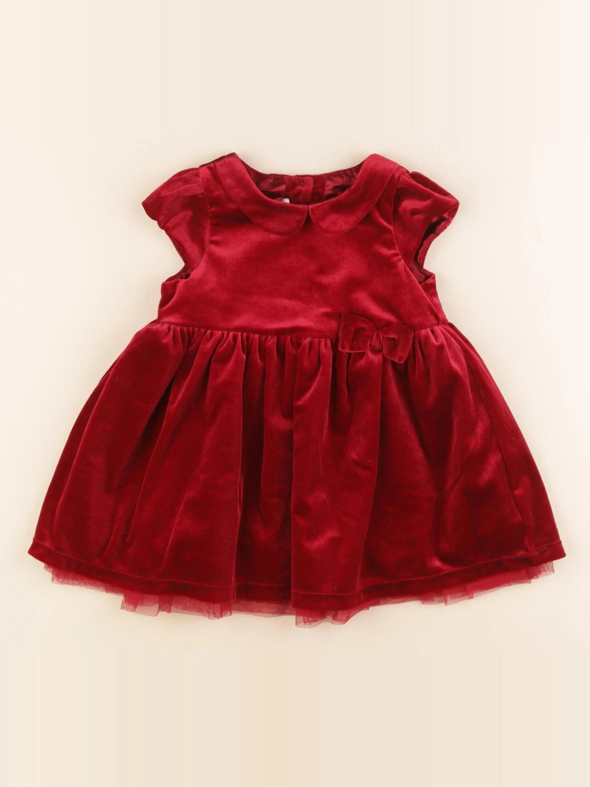 H&M - robe rouge - 9/12 mois