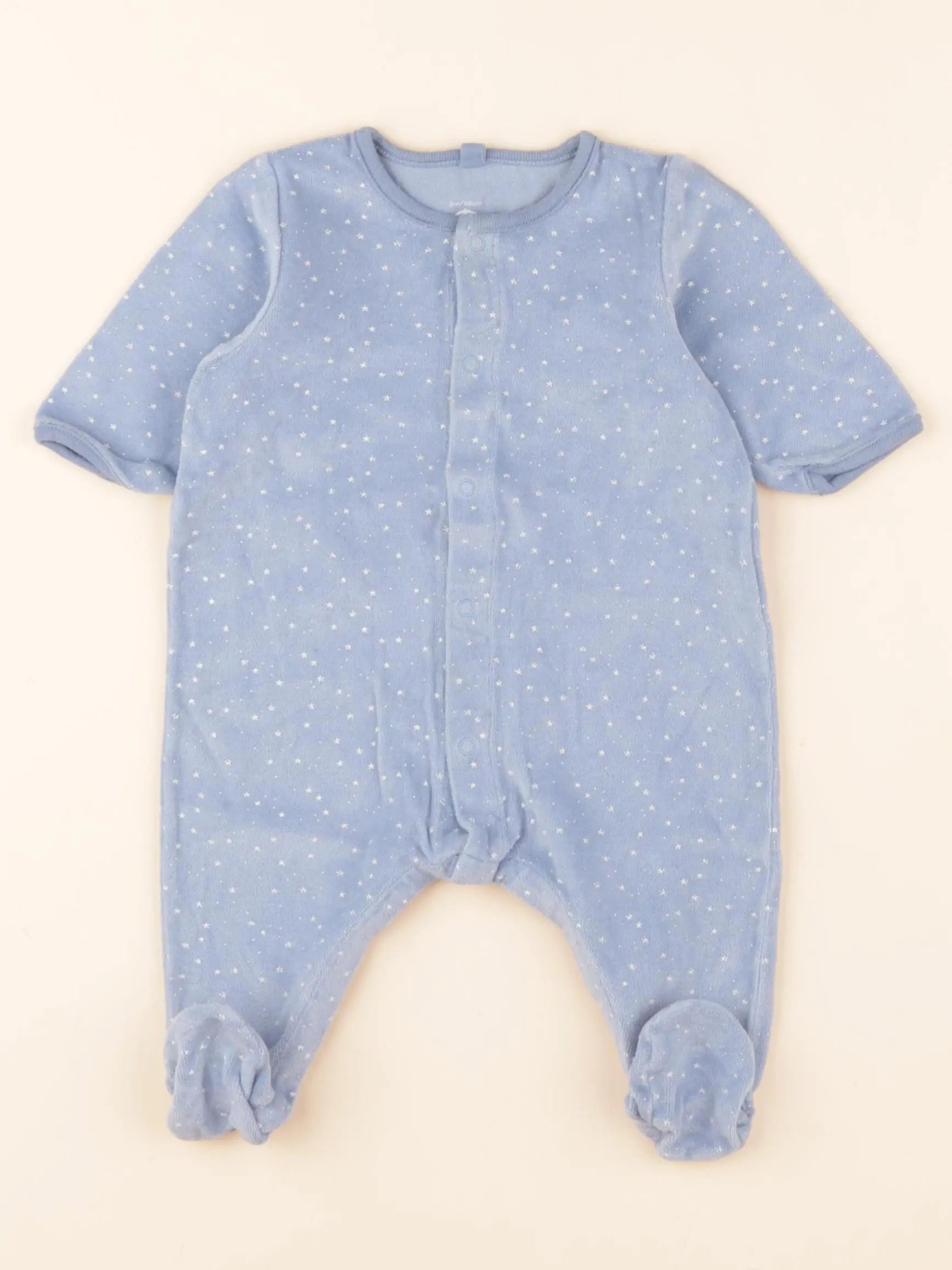 Pyjama velours bleu