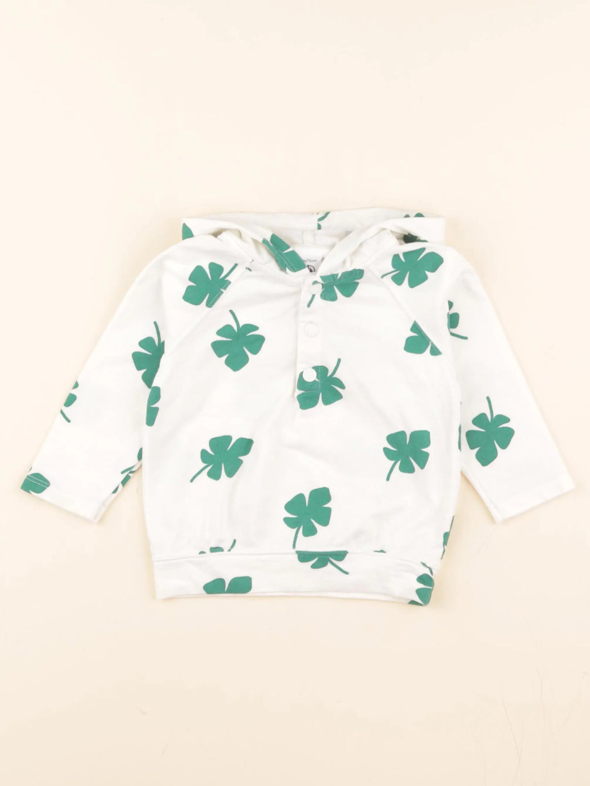 Tee-shirt beige, vert