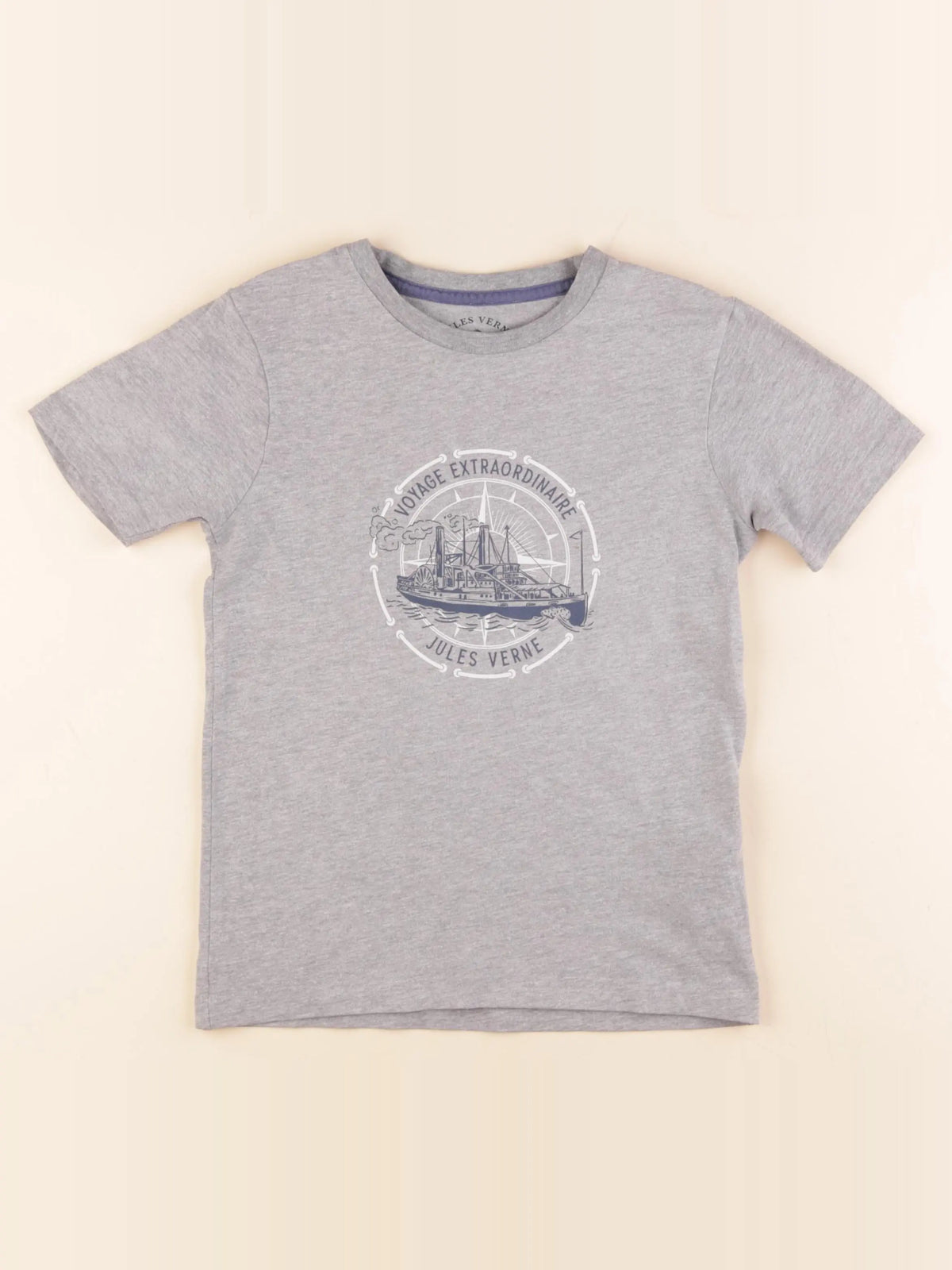 Cyrillus - tee-shirt gris - 8 ans