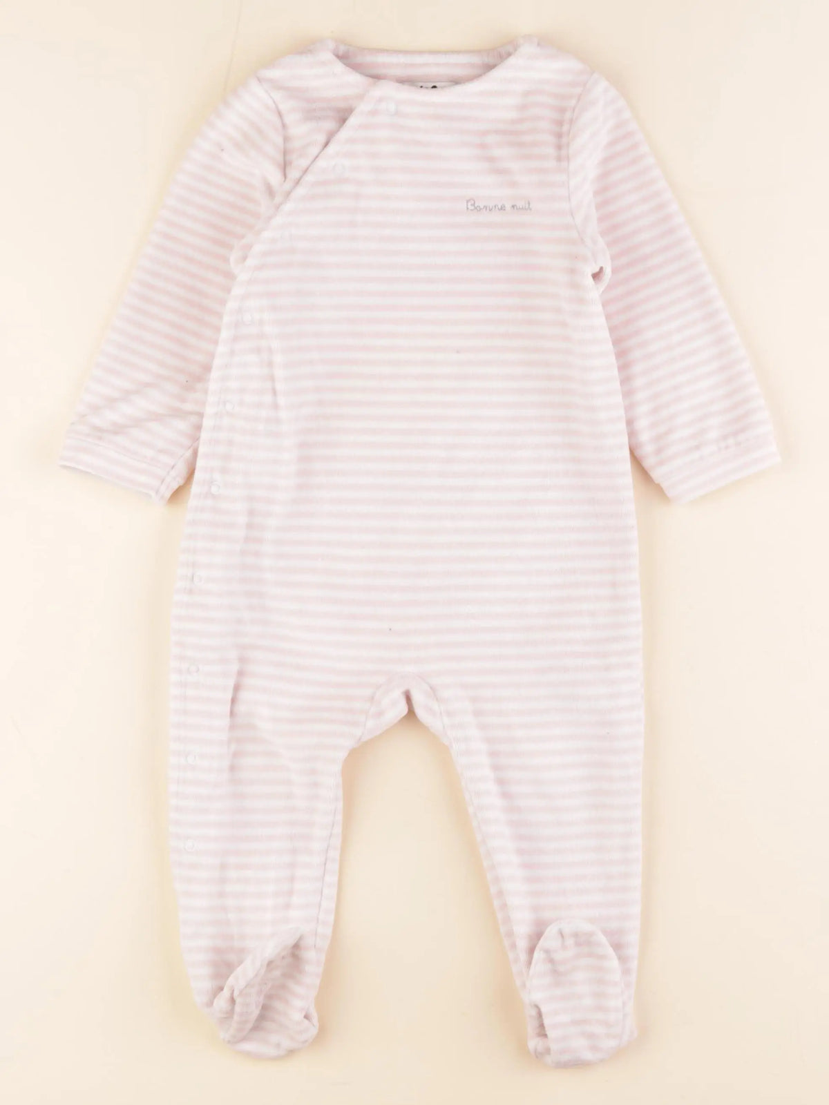 Cyrillus - pyjama velours rose - 18 mois