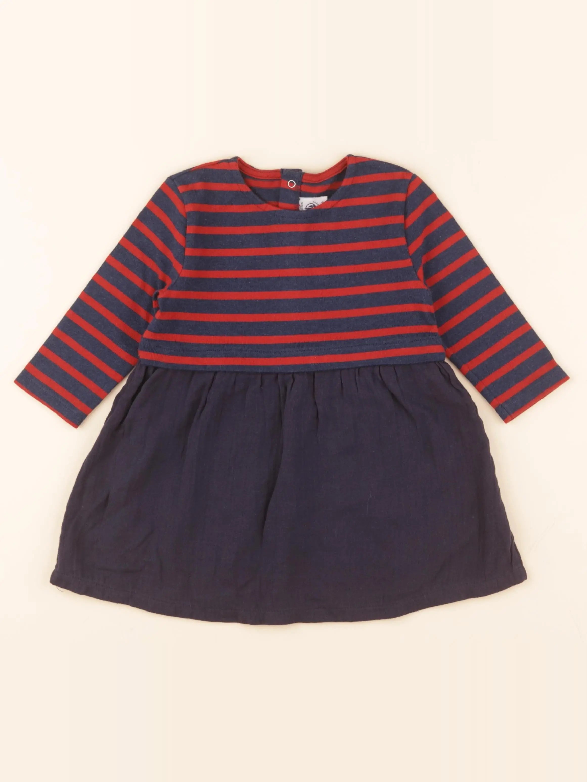 Robe bleu, rouge