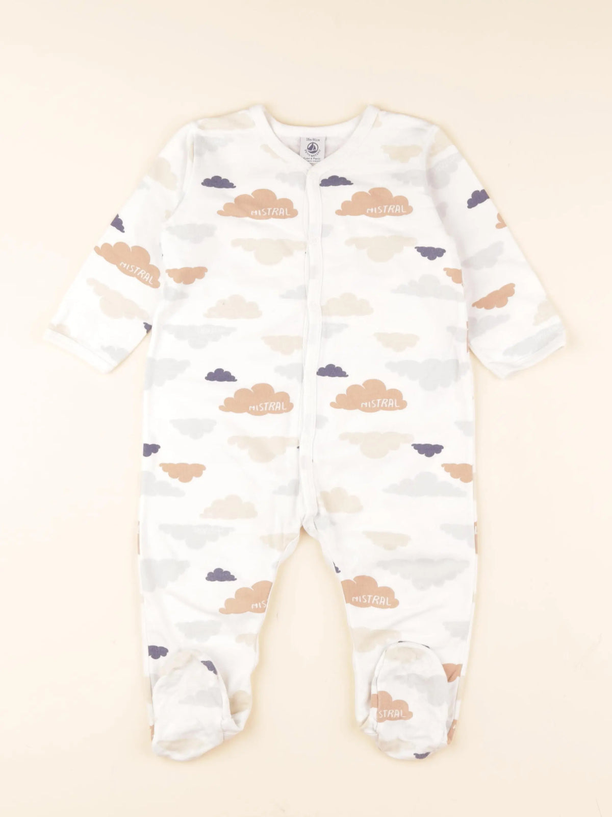 Pyjama coton beige
