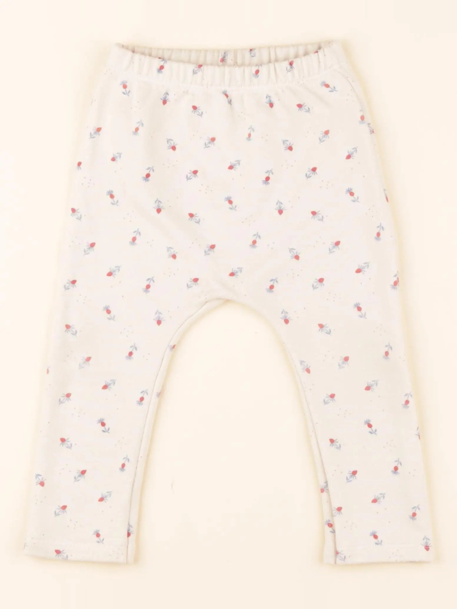 Sarouel beige, rouge