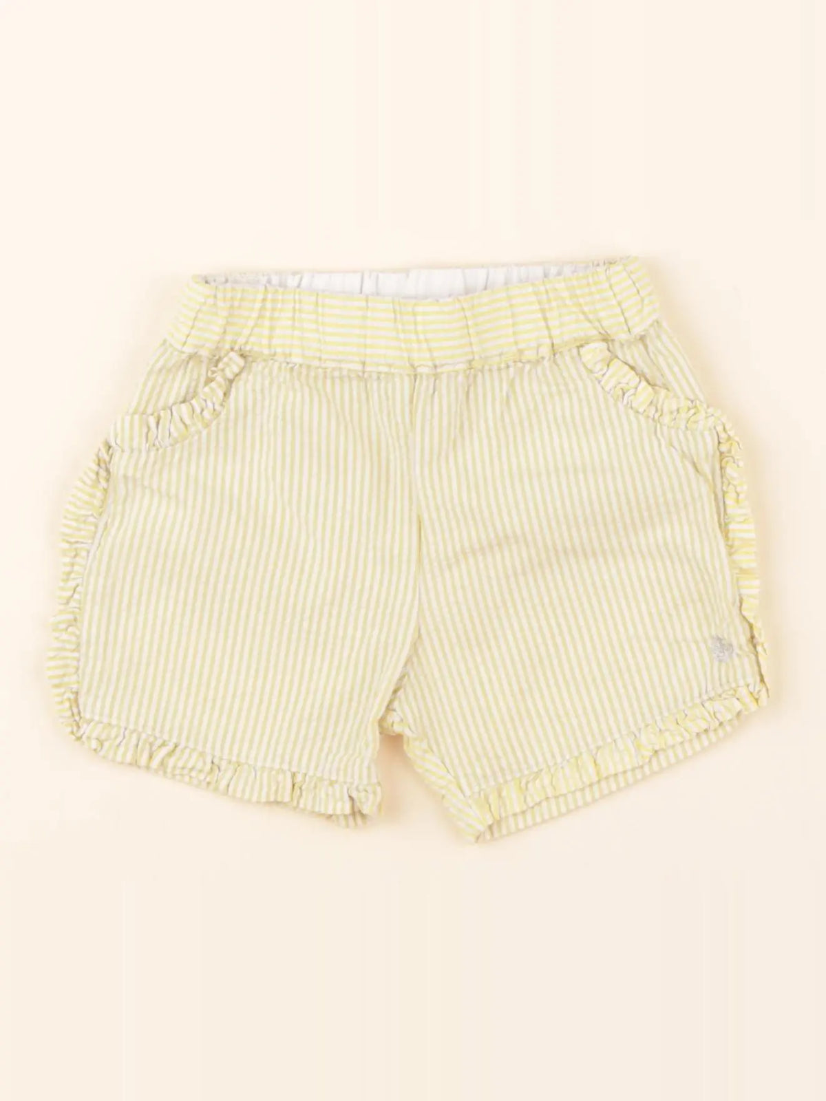 Short blanc, jaune