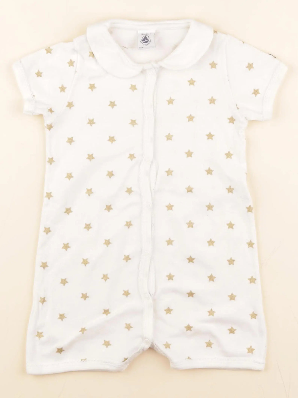 Pyjama coton beige, or