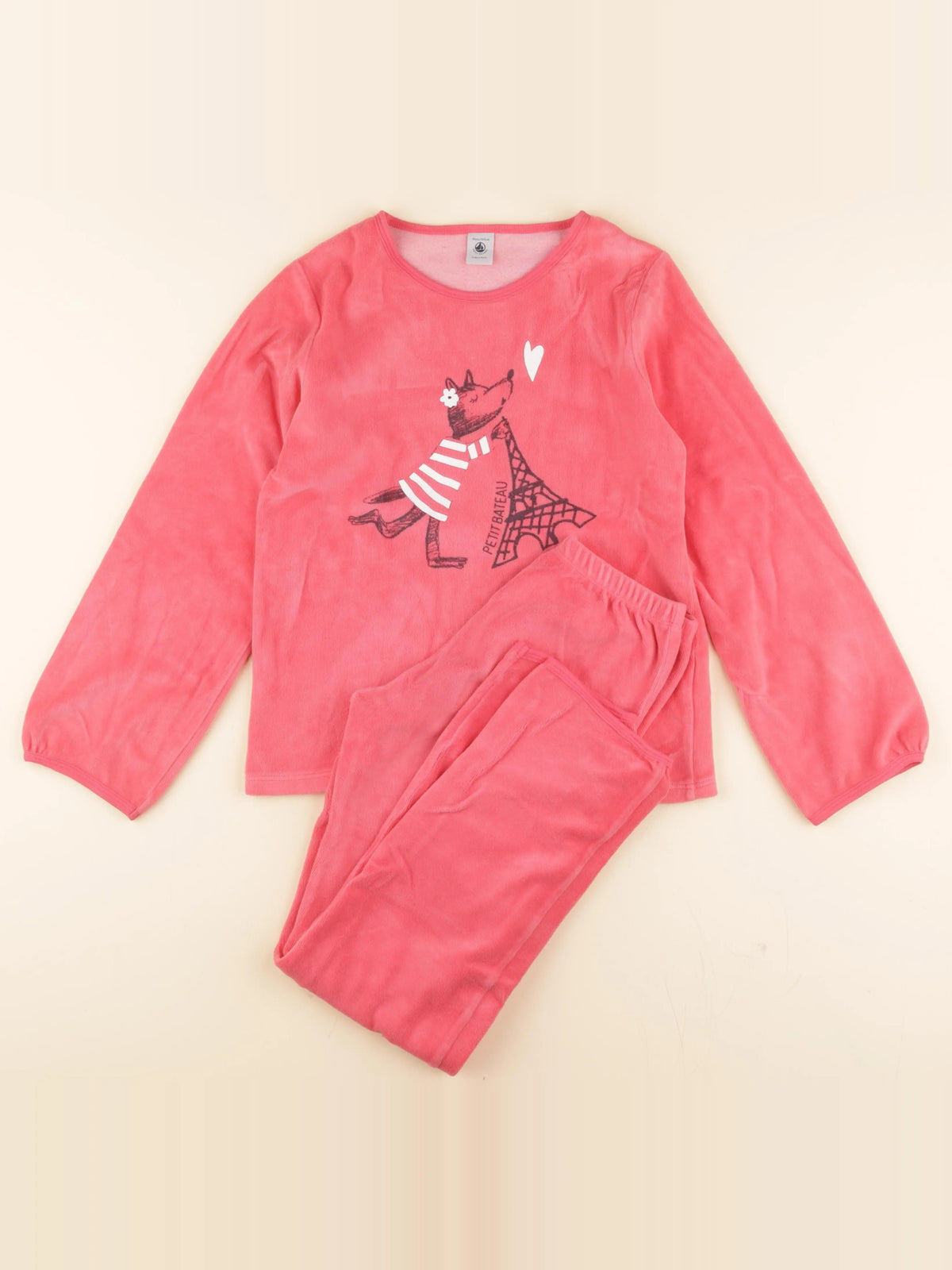 Pyjama velours rose