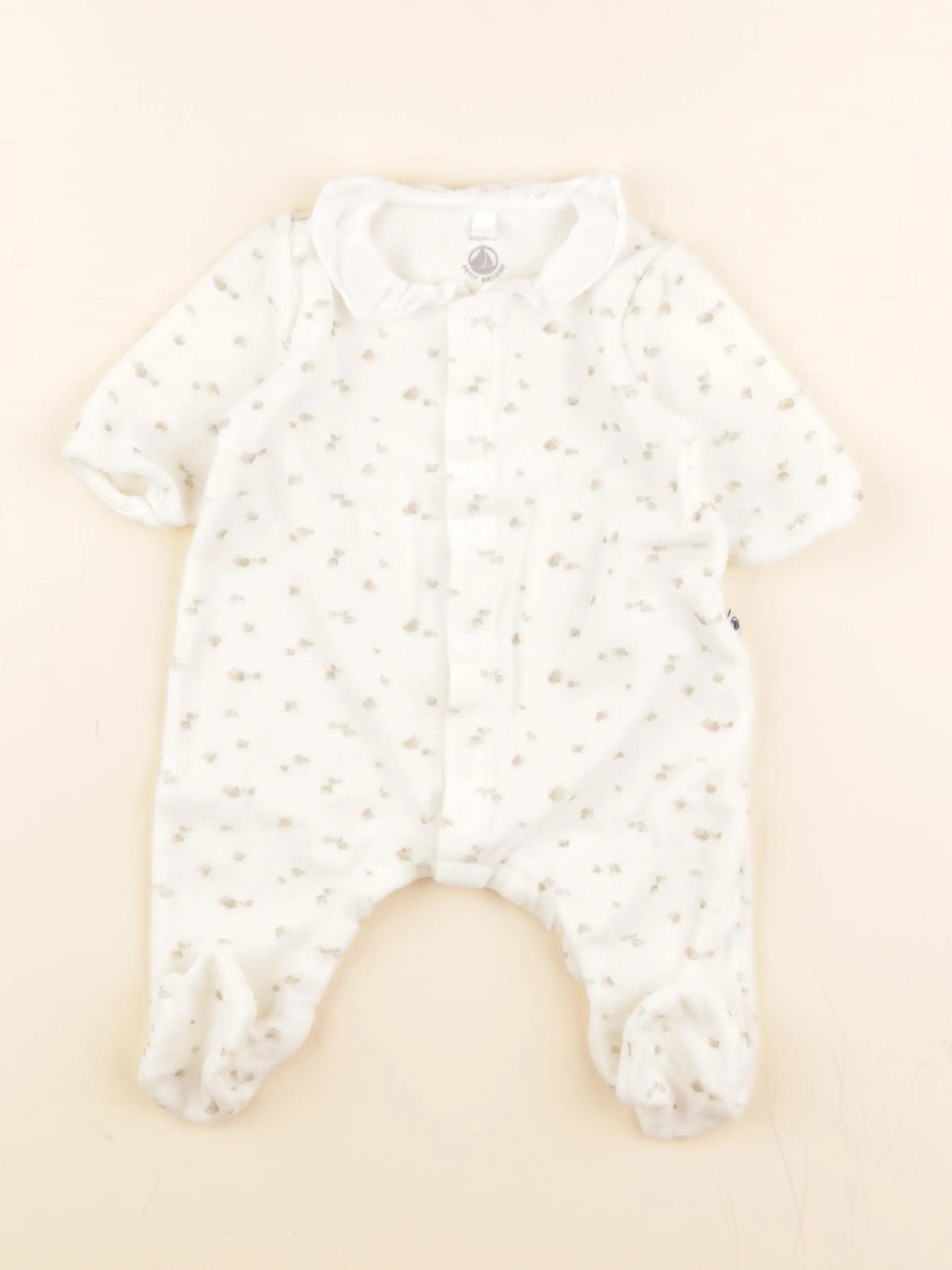 Pyjama velours beige