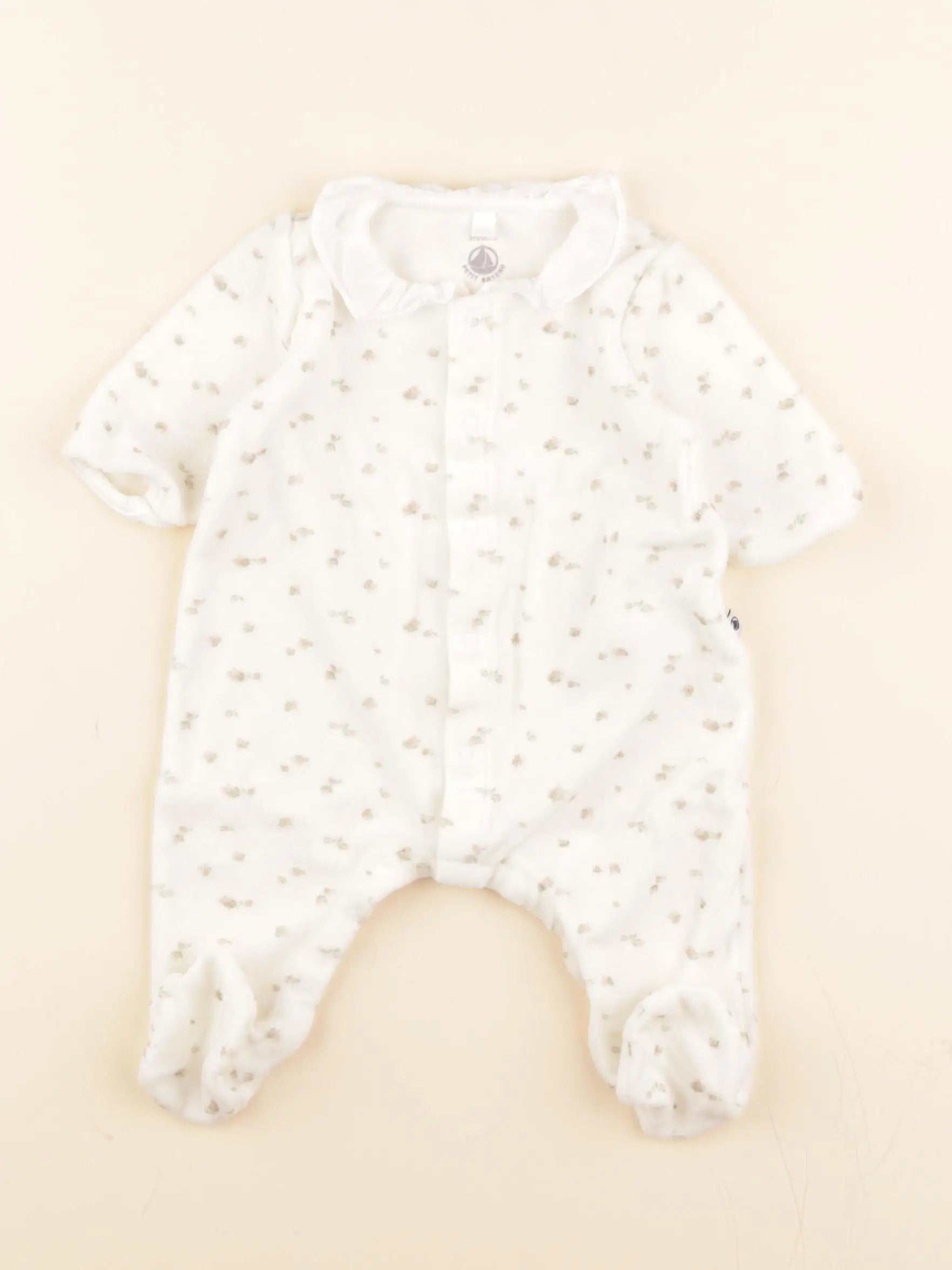 Pyjama velours beige