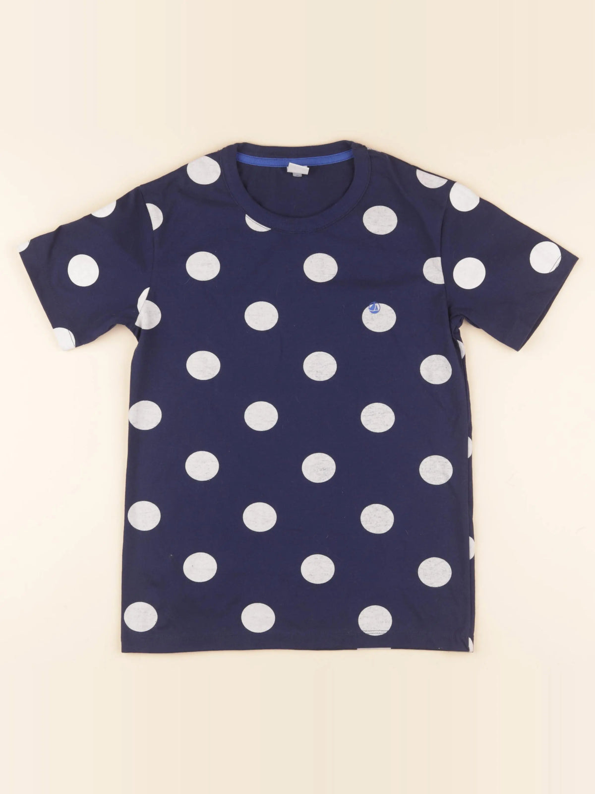 Tee-shirt bleu, blanc