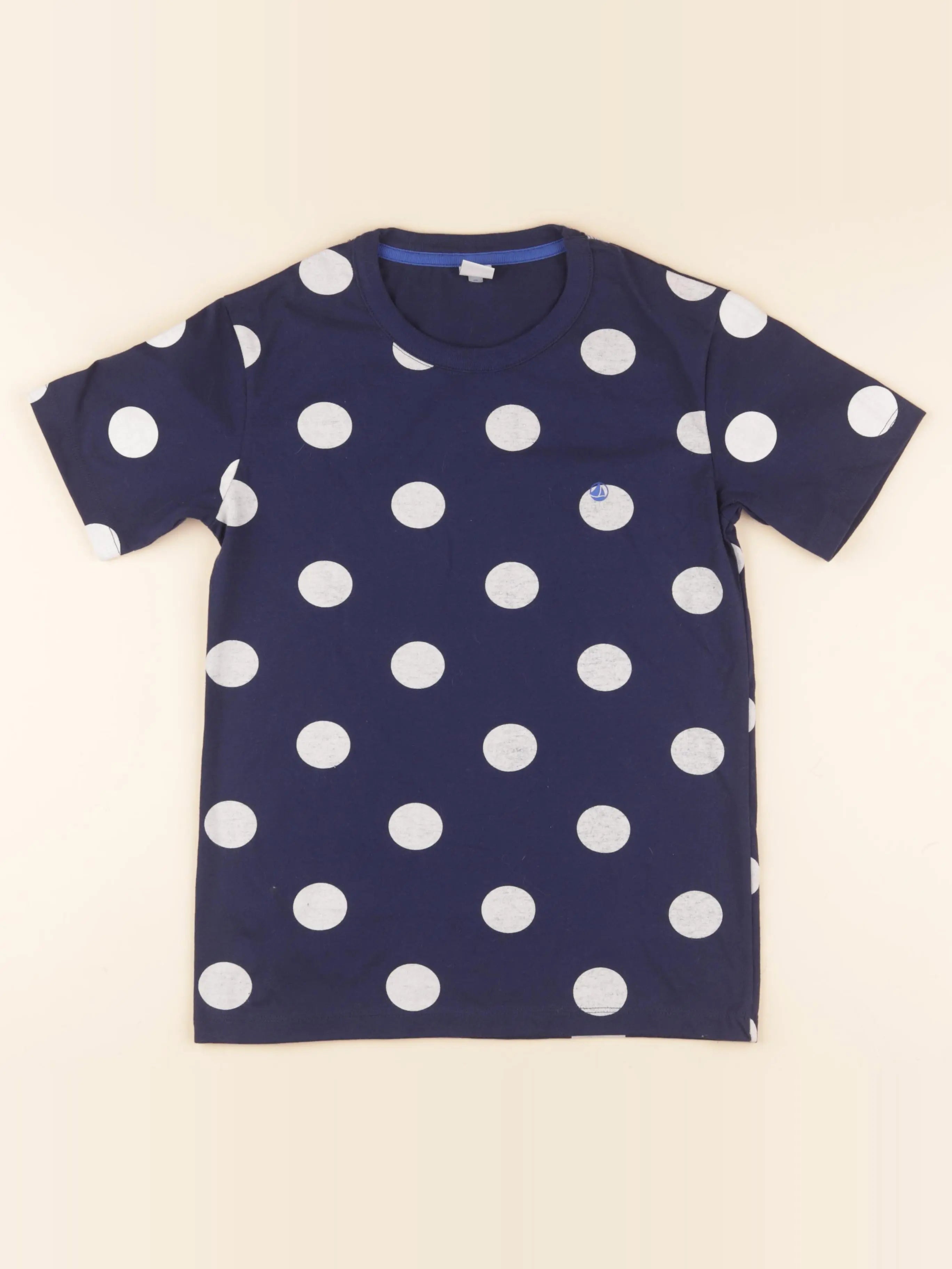 Tee-shirt bleu, blanc