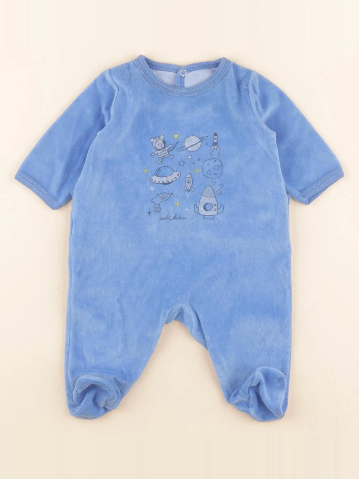 Pyjama velours bleu