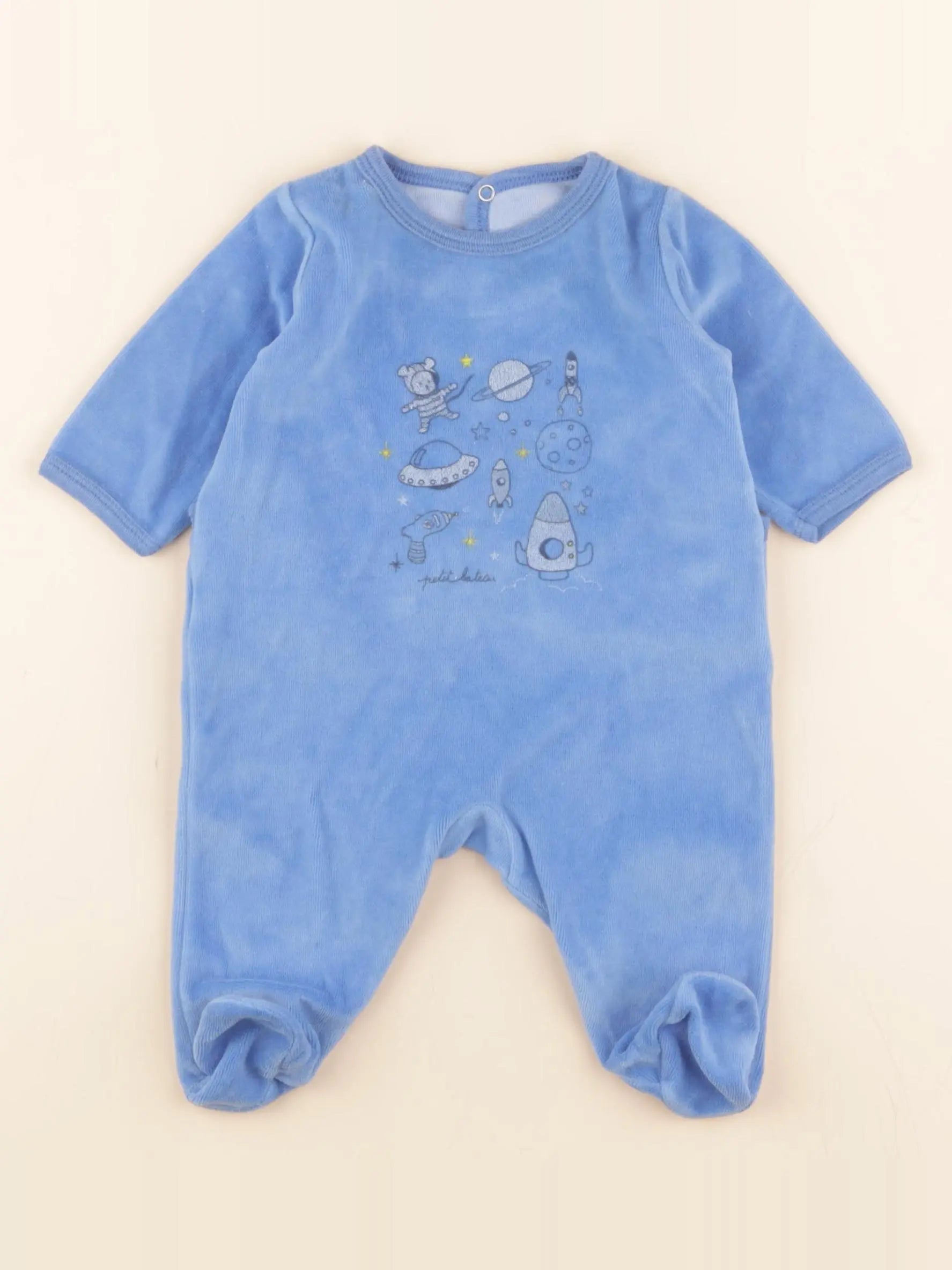 Pyjama velours bleu