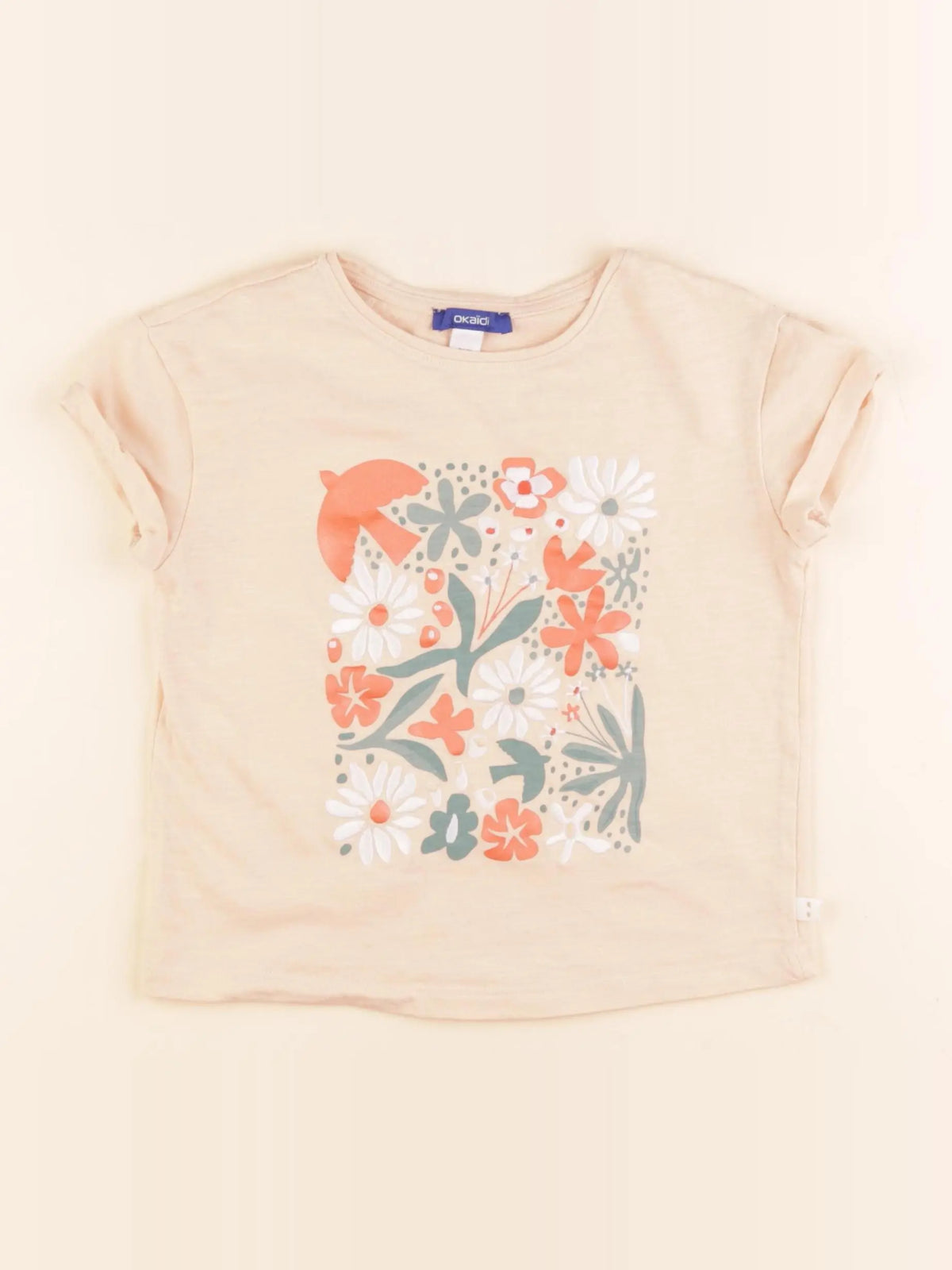 Okaidi - tee-shirt orange - 6 ans