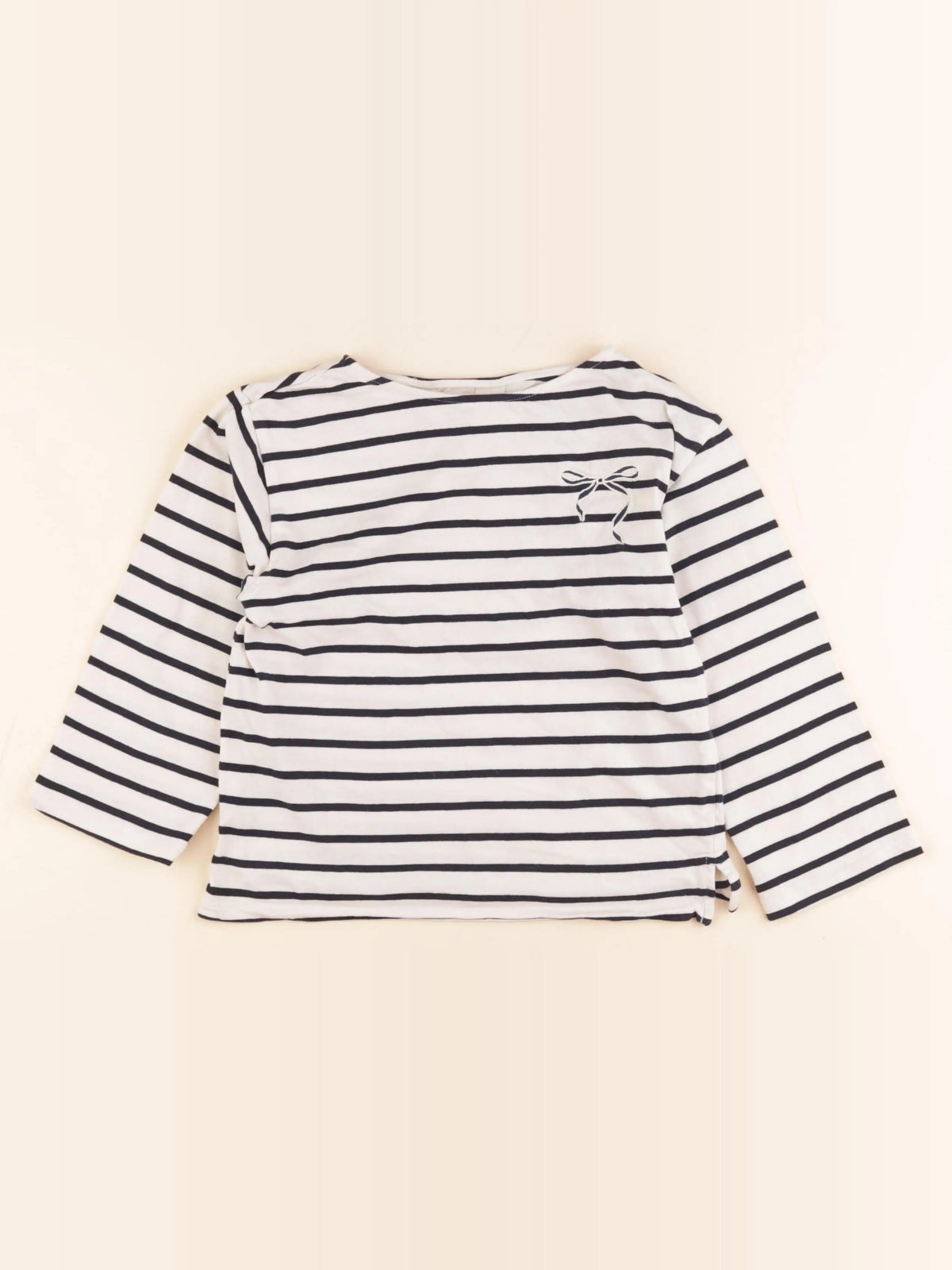 H&M - tee-shirt blanc, noir - 4/6 ans