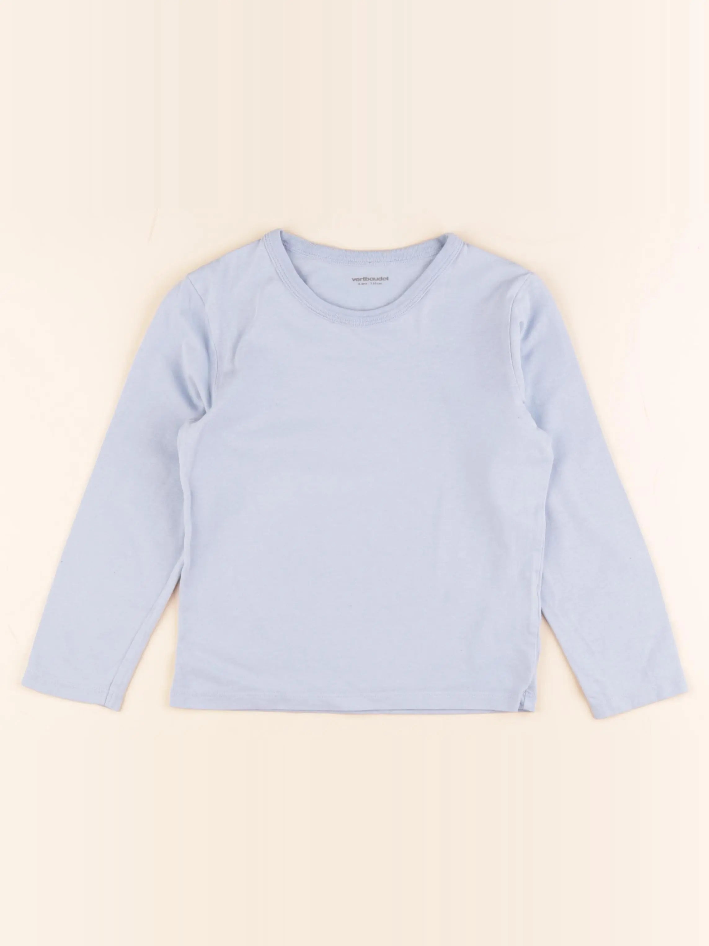 Vertbaudet - tee-shirt bleu - 6 ans