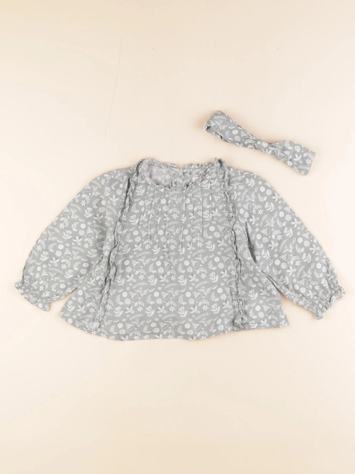 Vertbaudet - blouse vert - 24 mois