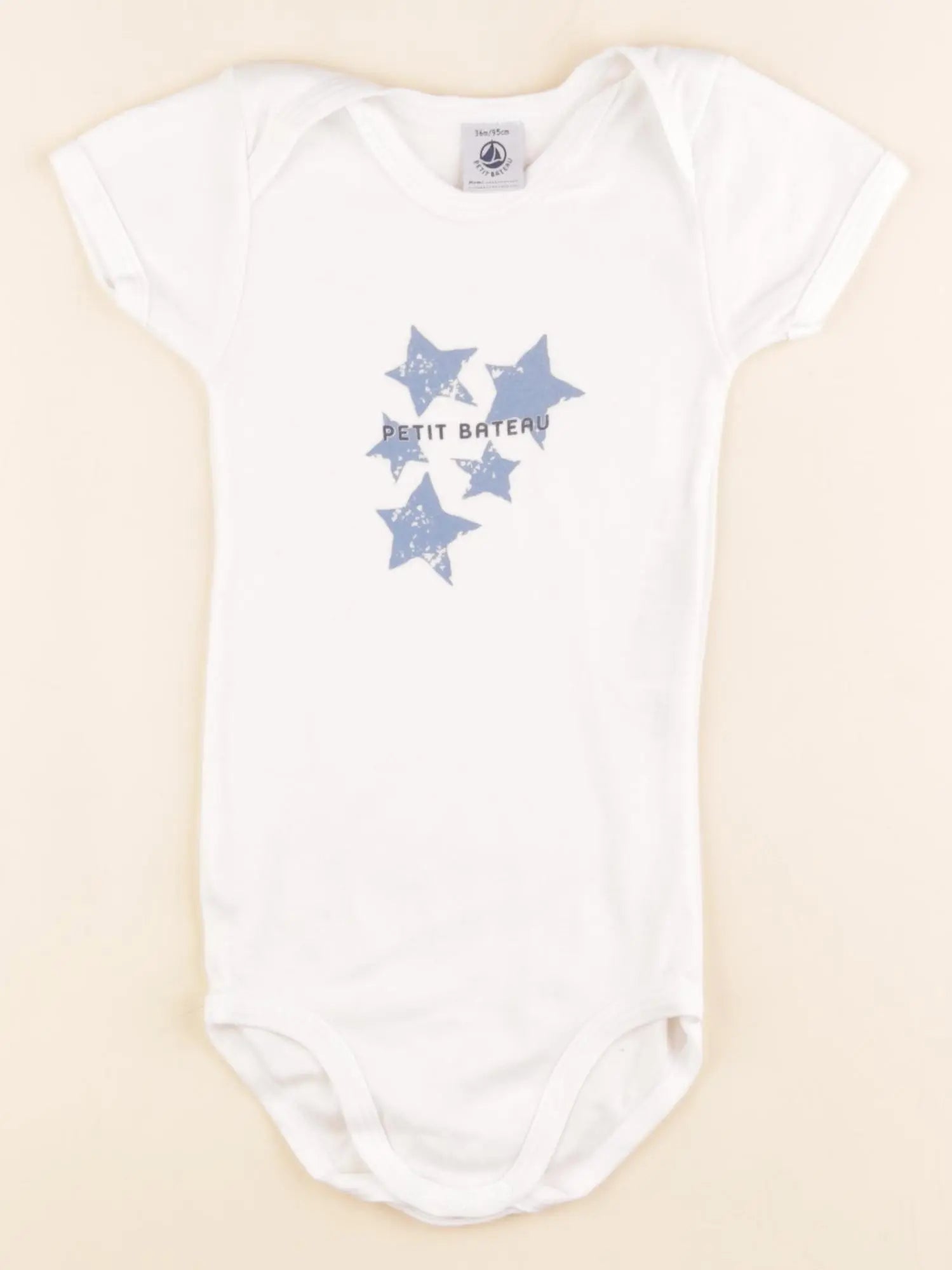 Petit Bateau - body blanc - 36 mois