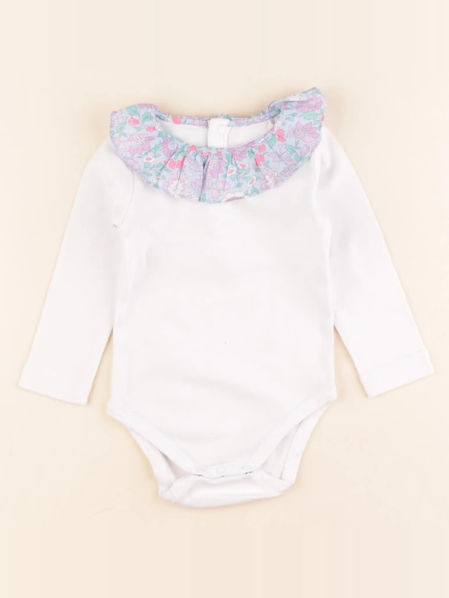 Jacadi - body liberty bleu, blanc - 12 mois