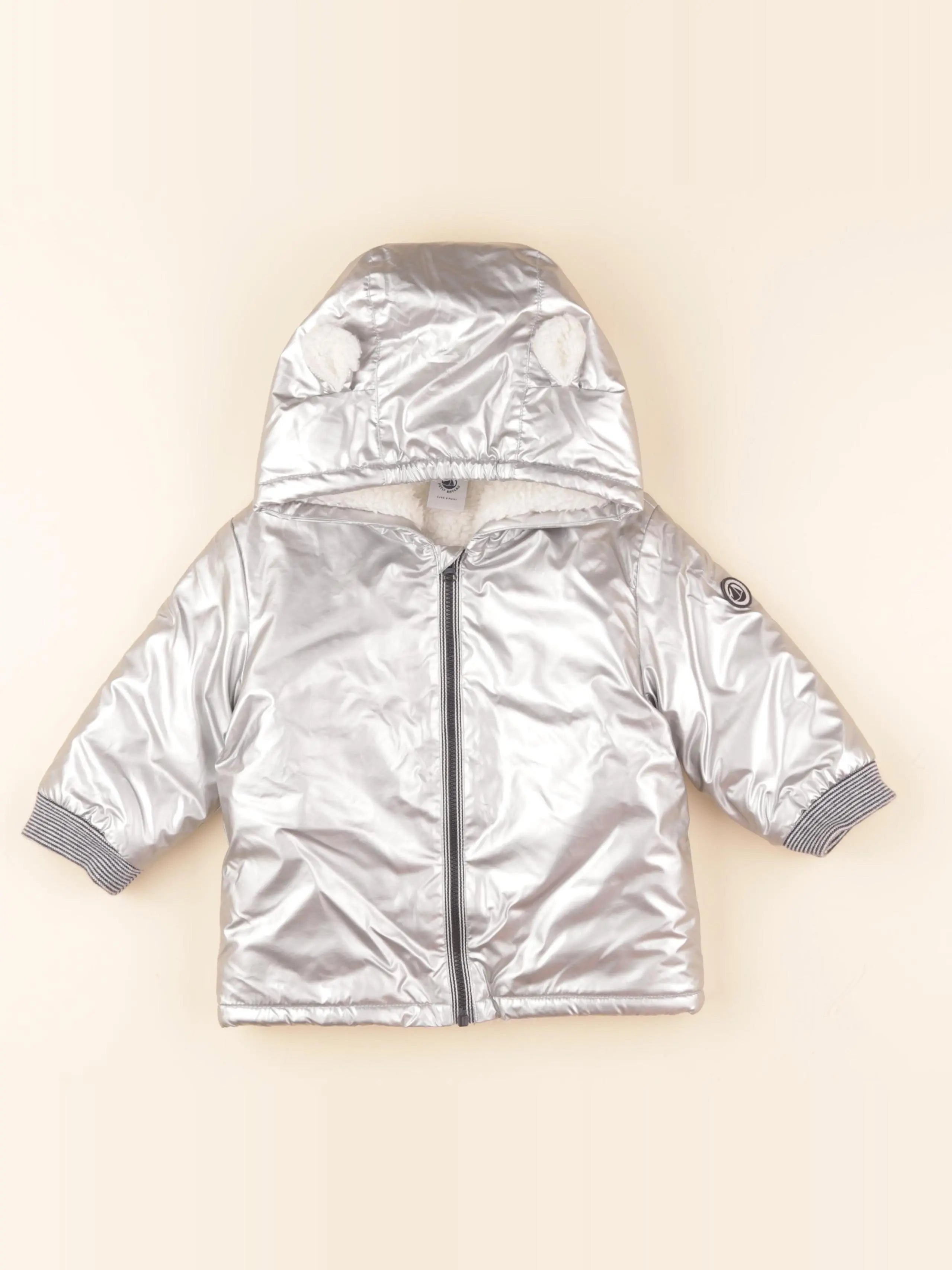 Veste doublé argent, gris