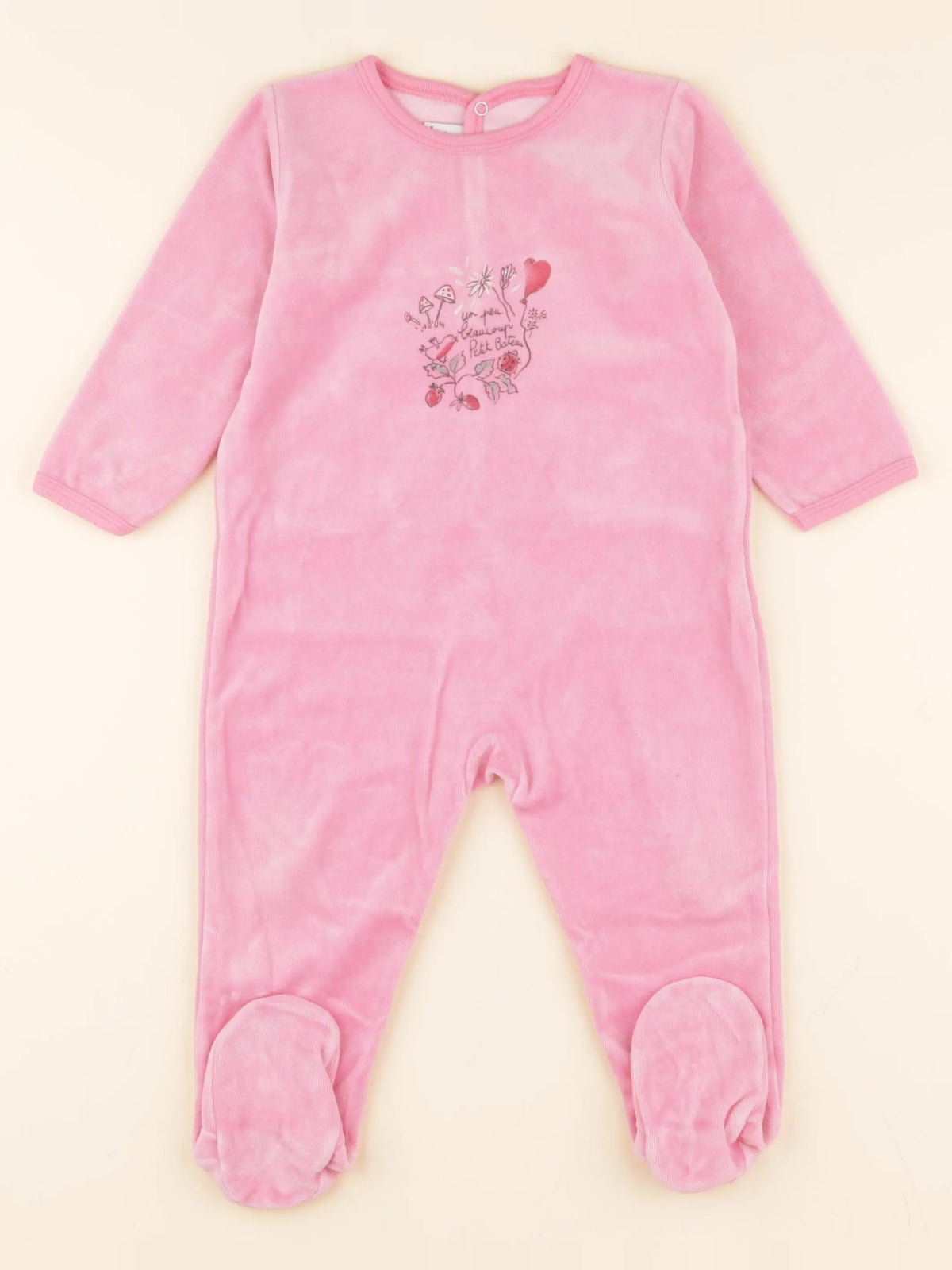 Pyjama velours rose