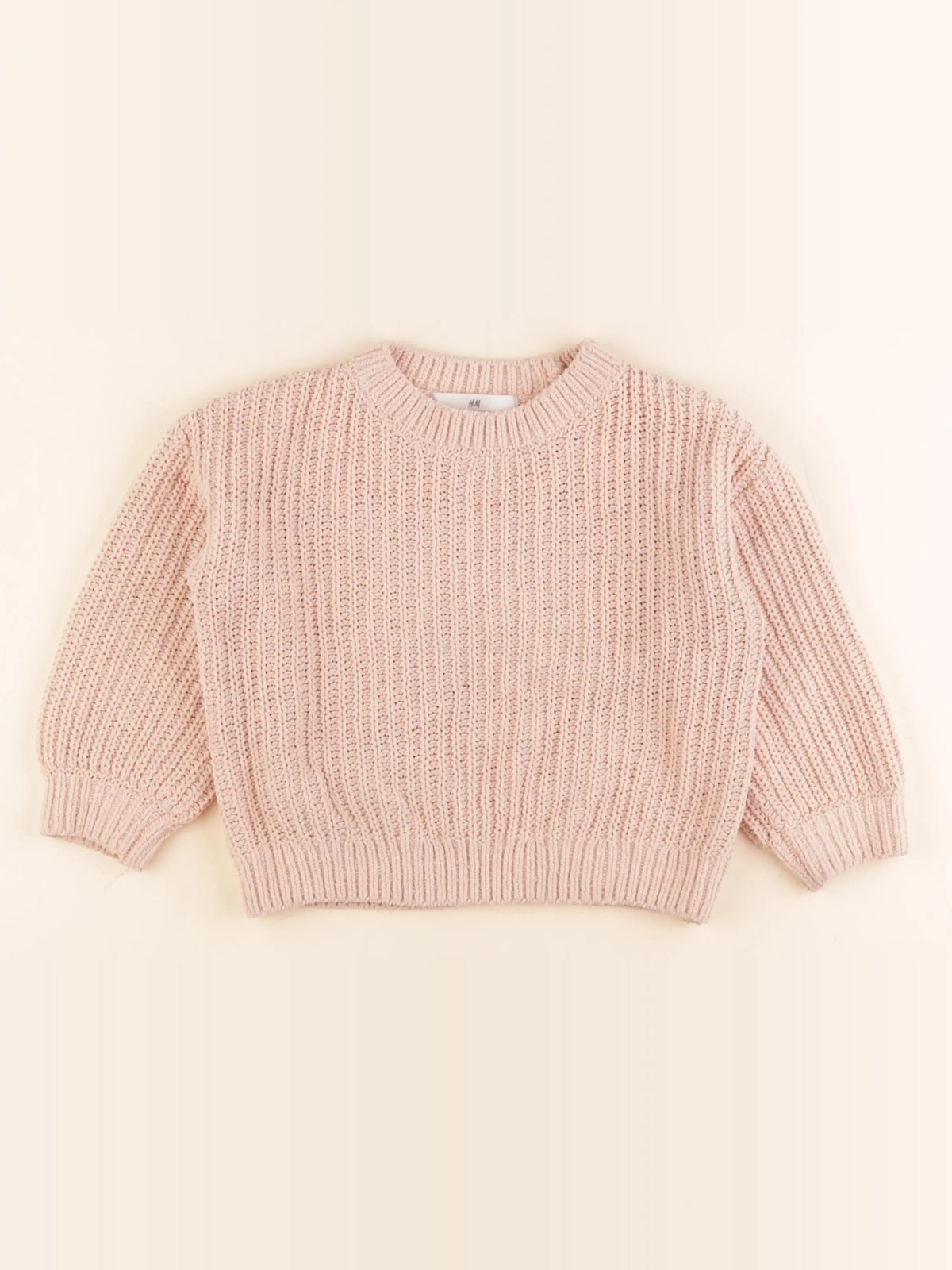 H&M - pull rose - 2/4 ans