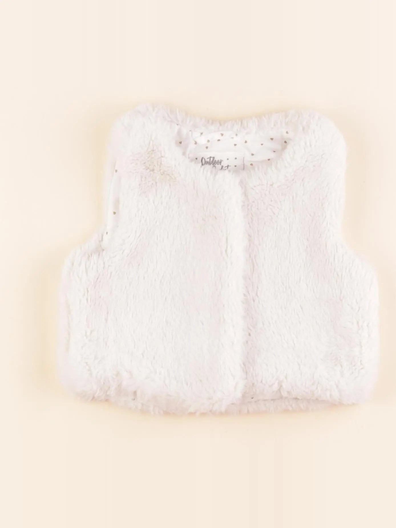 Vertbaudet - gilet blanc - 2 ans