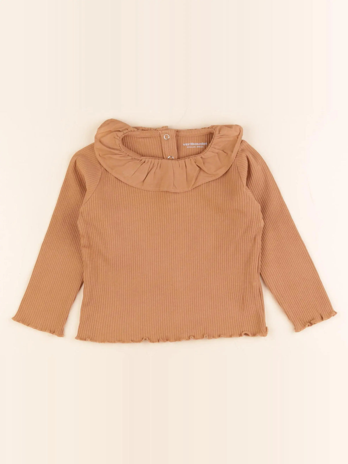 Vertbaudet - tee-shirt marron - 24 mois