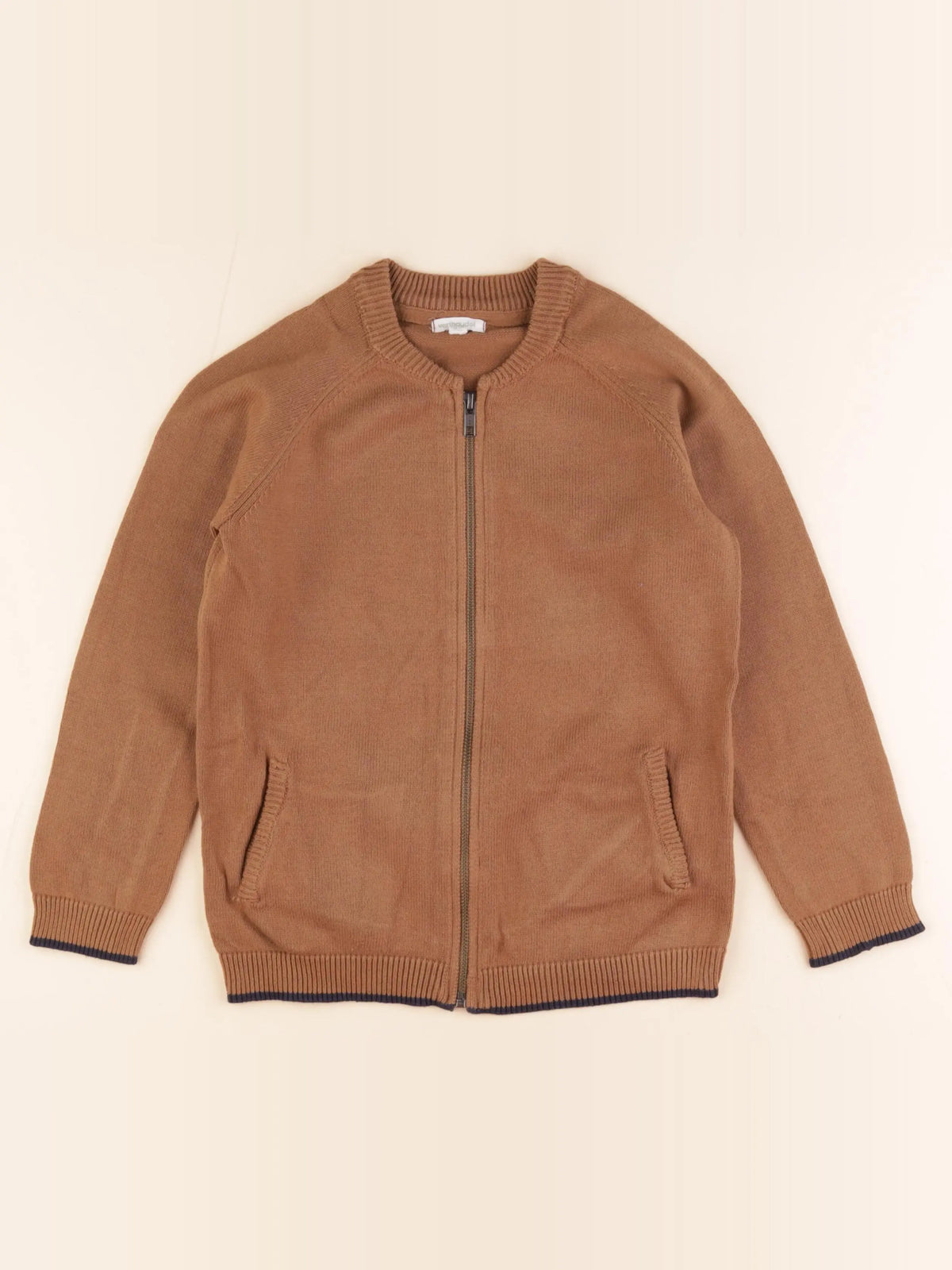 Vertbaudet - gilet marron - 8 ans