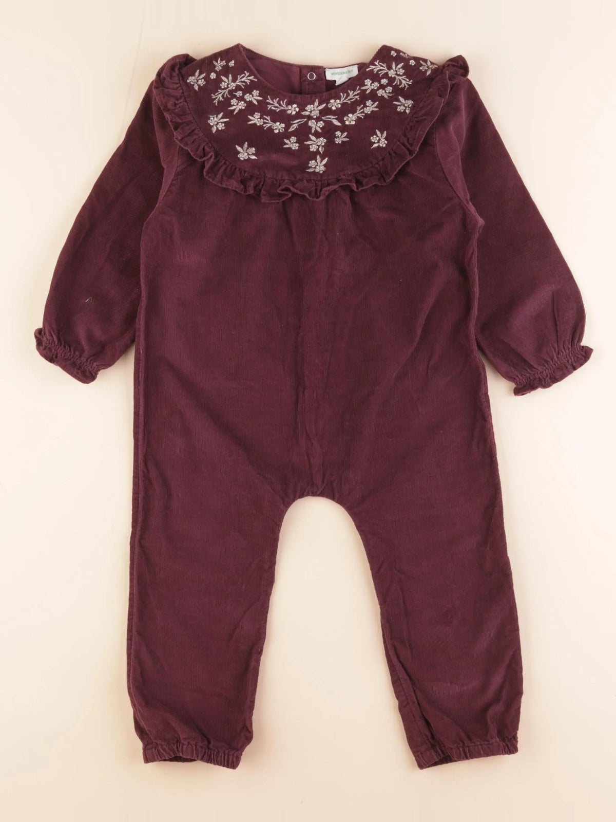 Vertbaudet - combinaison violet - 3 ans