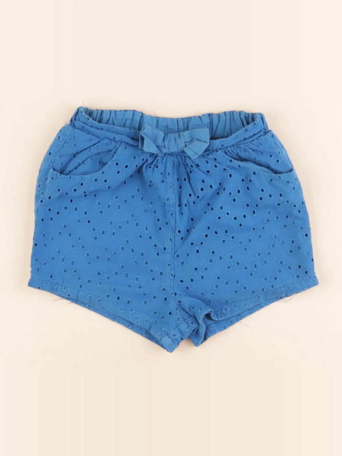 Petit Bateau - short bleu - 12 mois