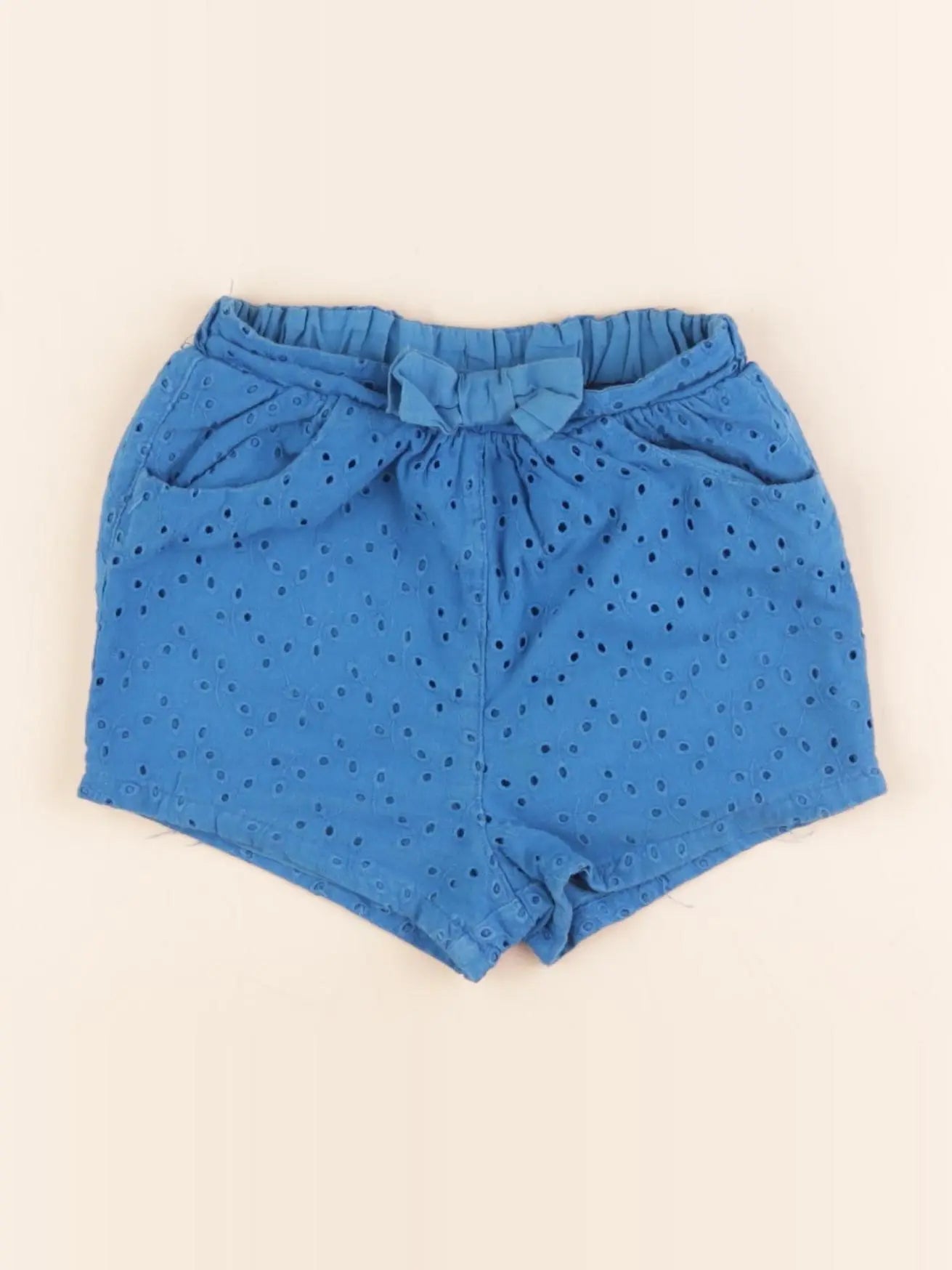 Petit Bateau - short bleu - 12 mois