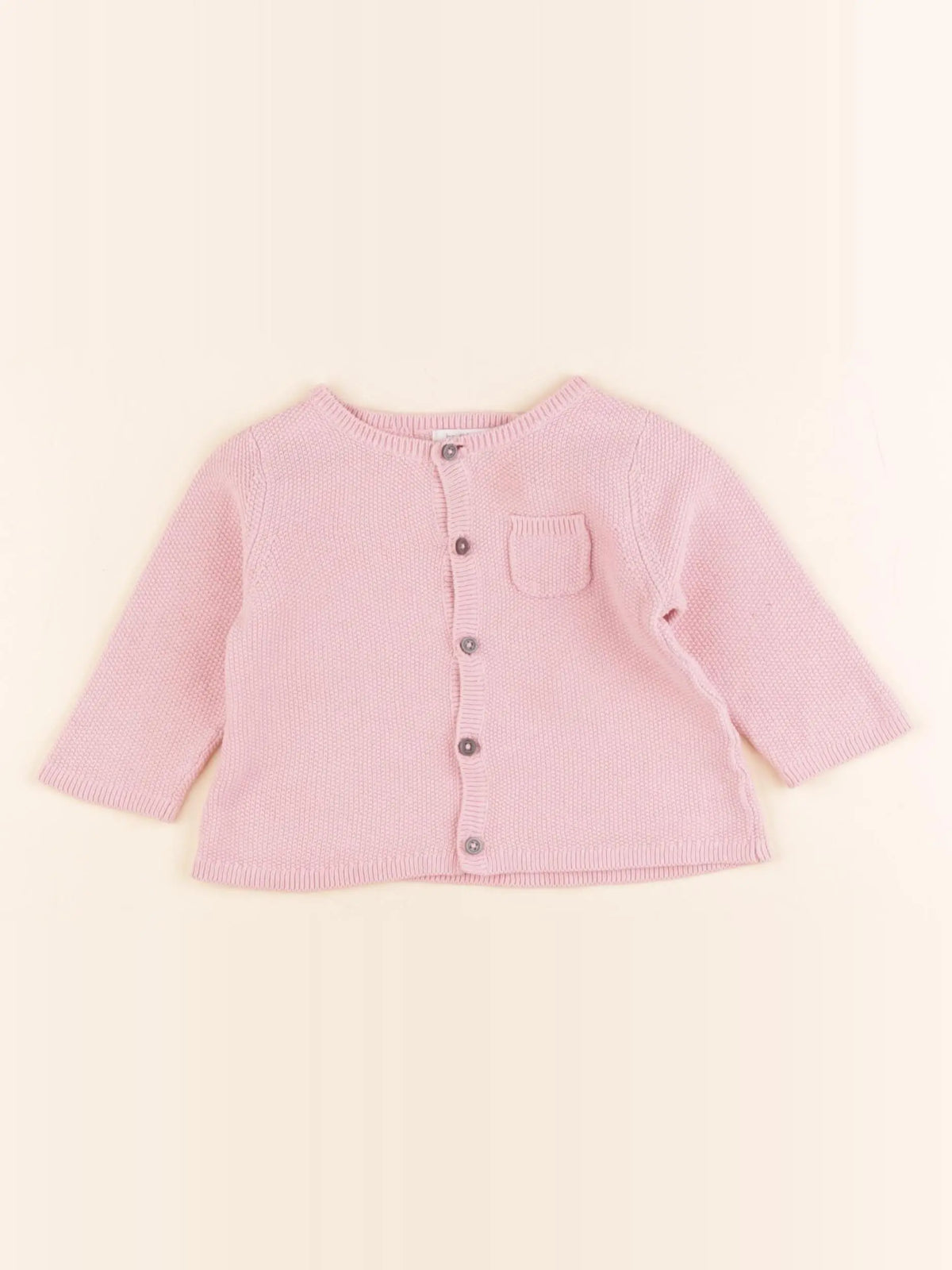 Boutchou - gilet rose - 6 mois