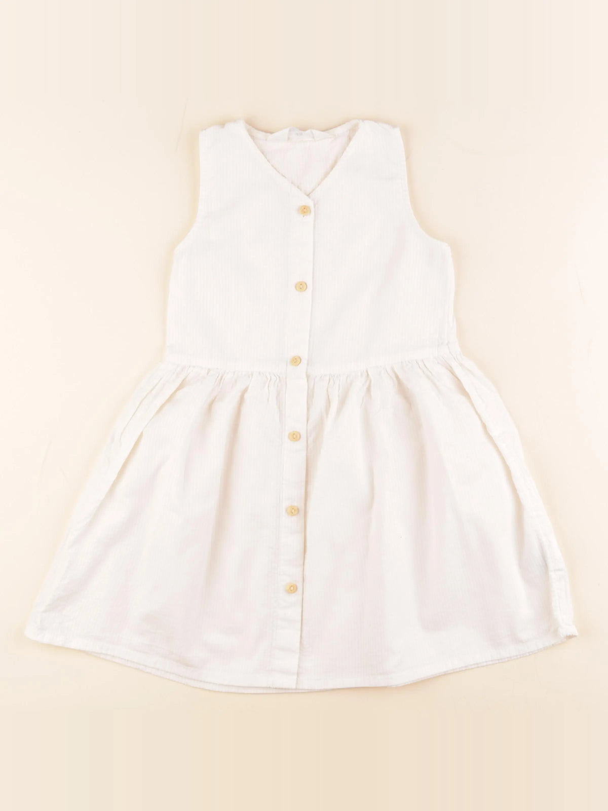 H&M - robe blanc - 2/3 ans